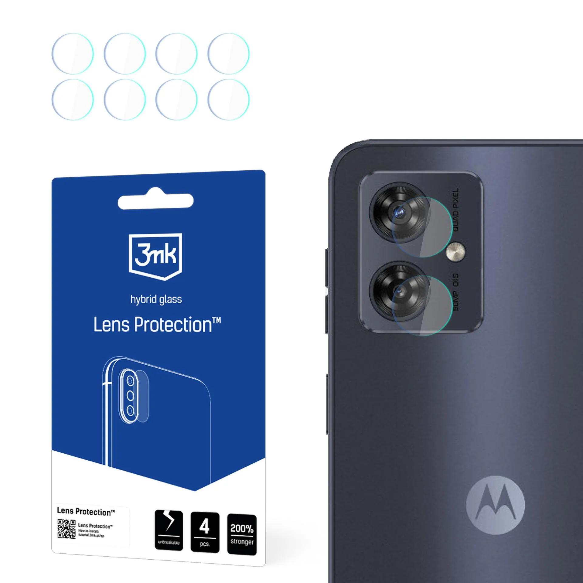 Sklo na objektív fotoaparátu pre Motorola Moto G45 5G - 3mk Lens Protection