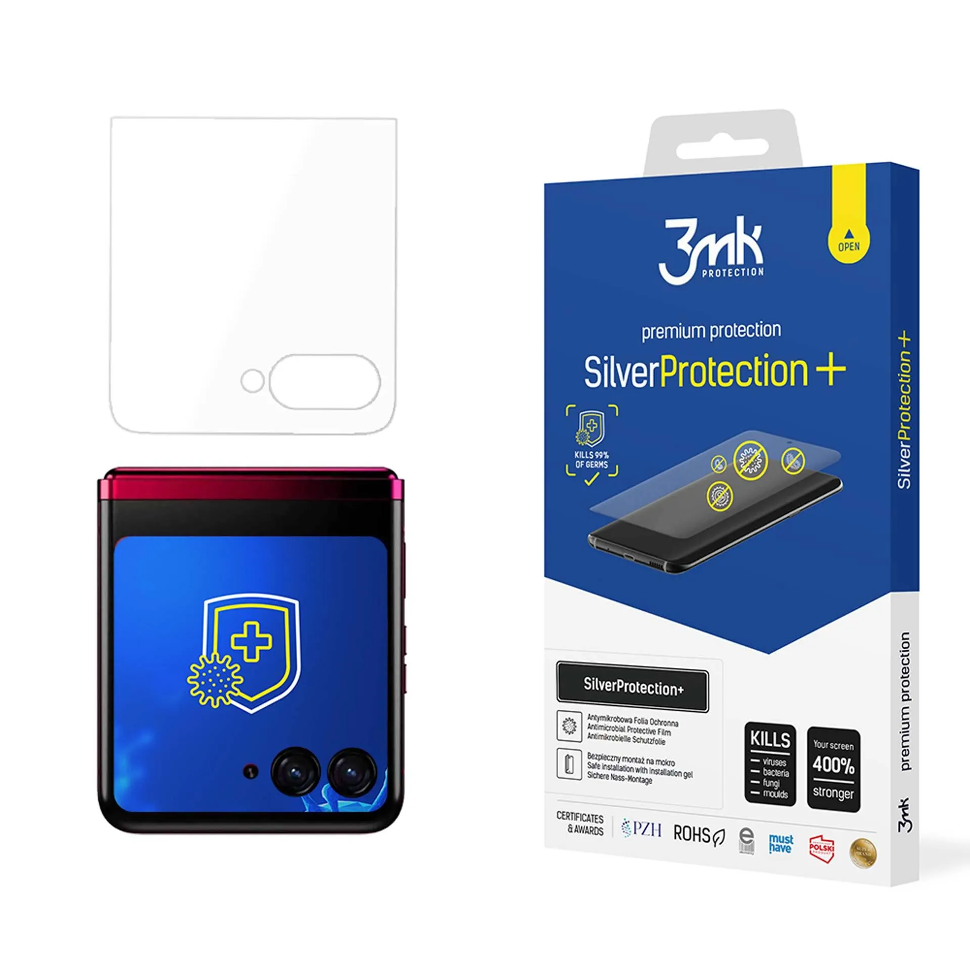 Antinárazová ochranná fólia na Motorola Razr 50 Ultra (front) - 3mk SilverProtection+