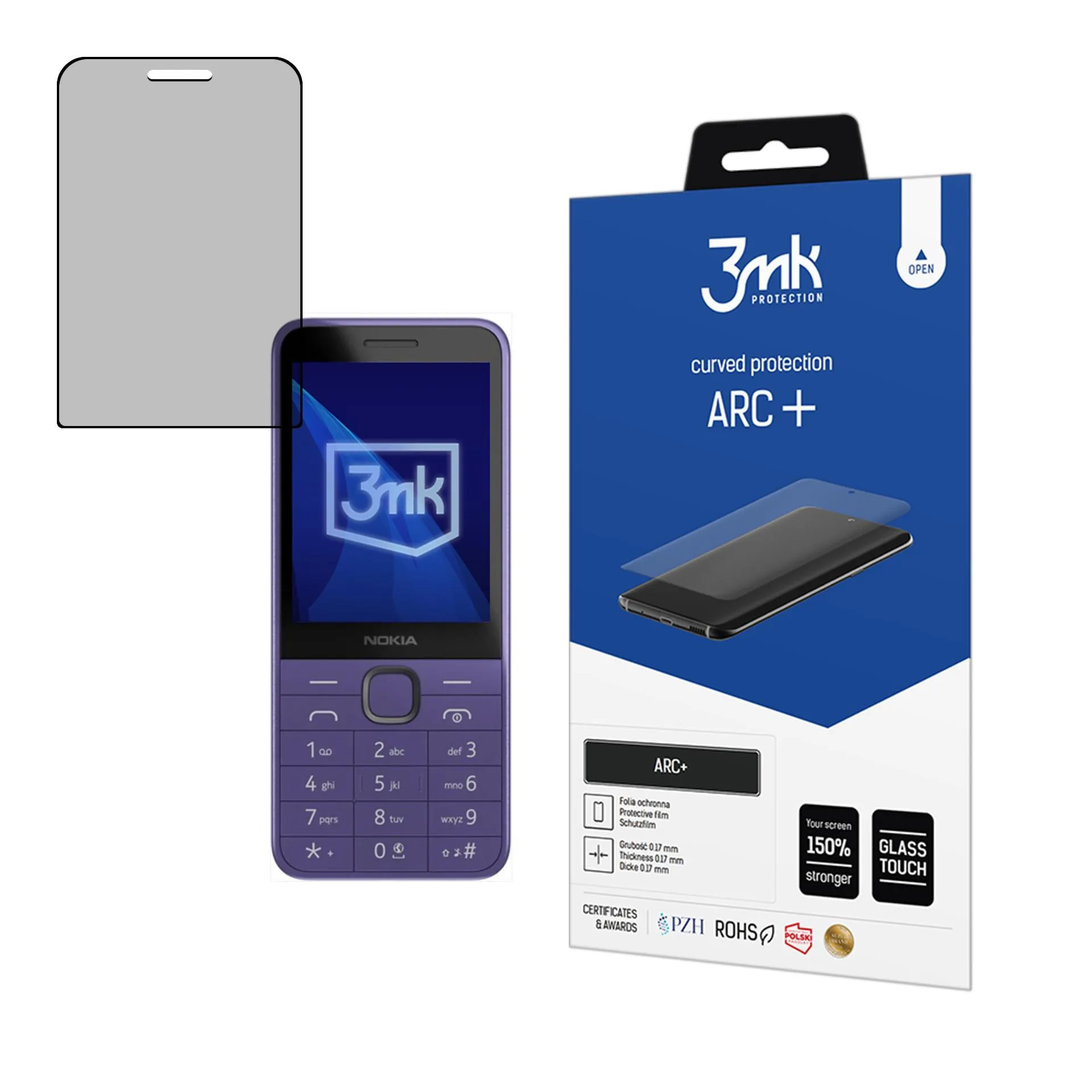Ochranná fólia na Nokia 235 4G / 215 4G (2024) - 3mk ARC+
