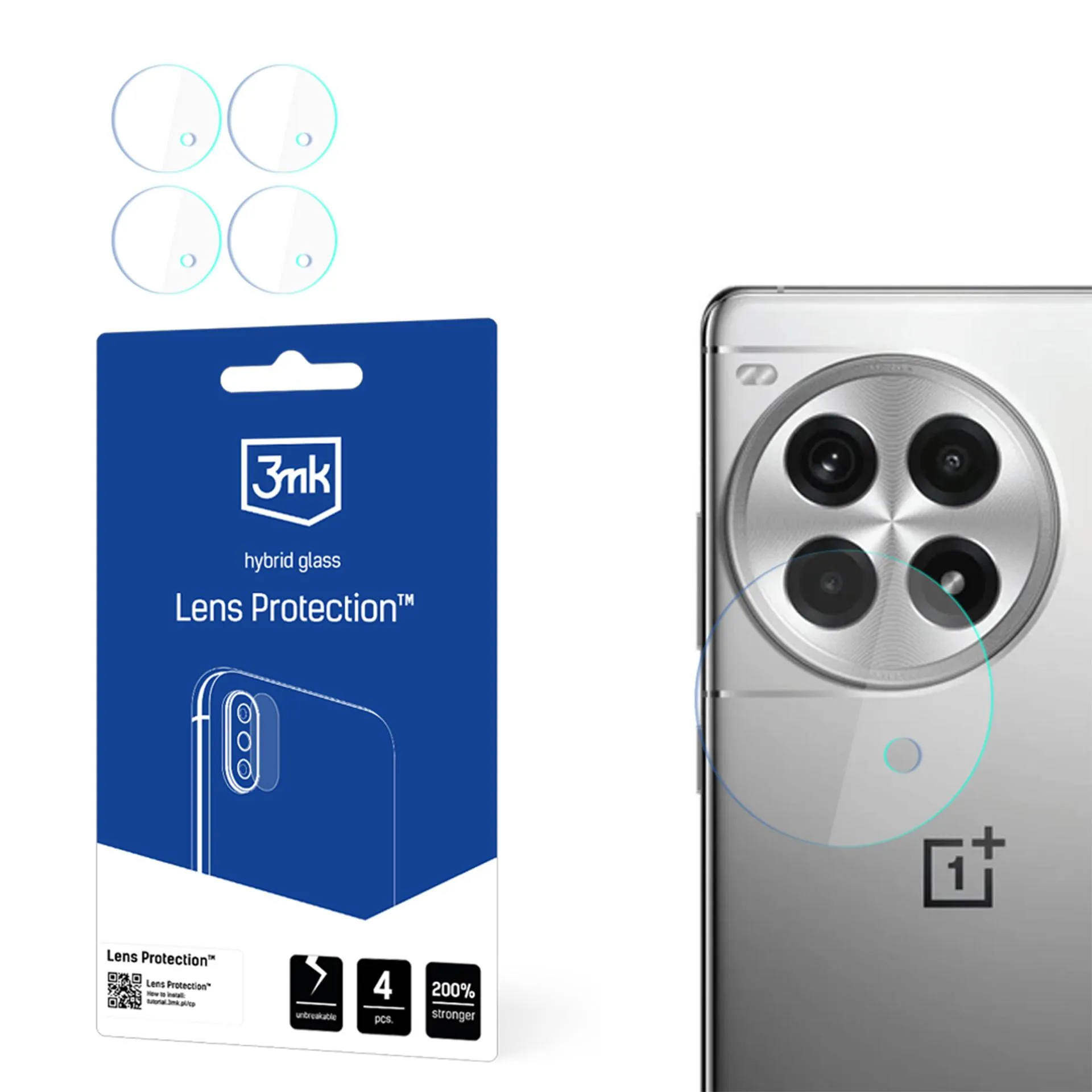 Sklo na objektív fotoaparátu pre OnePlus 12T - 3mk Lens Protection