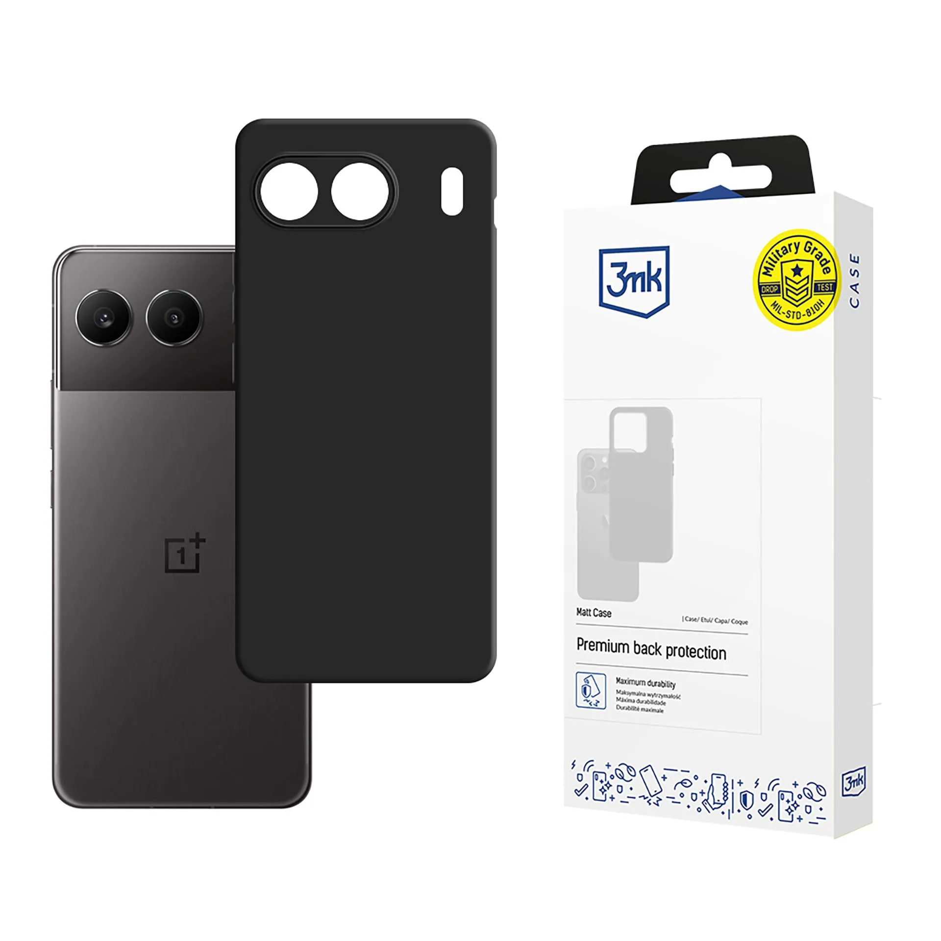 Puzdro na OnePlus Nord 4 - 3mk Matt Case Black