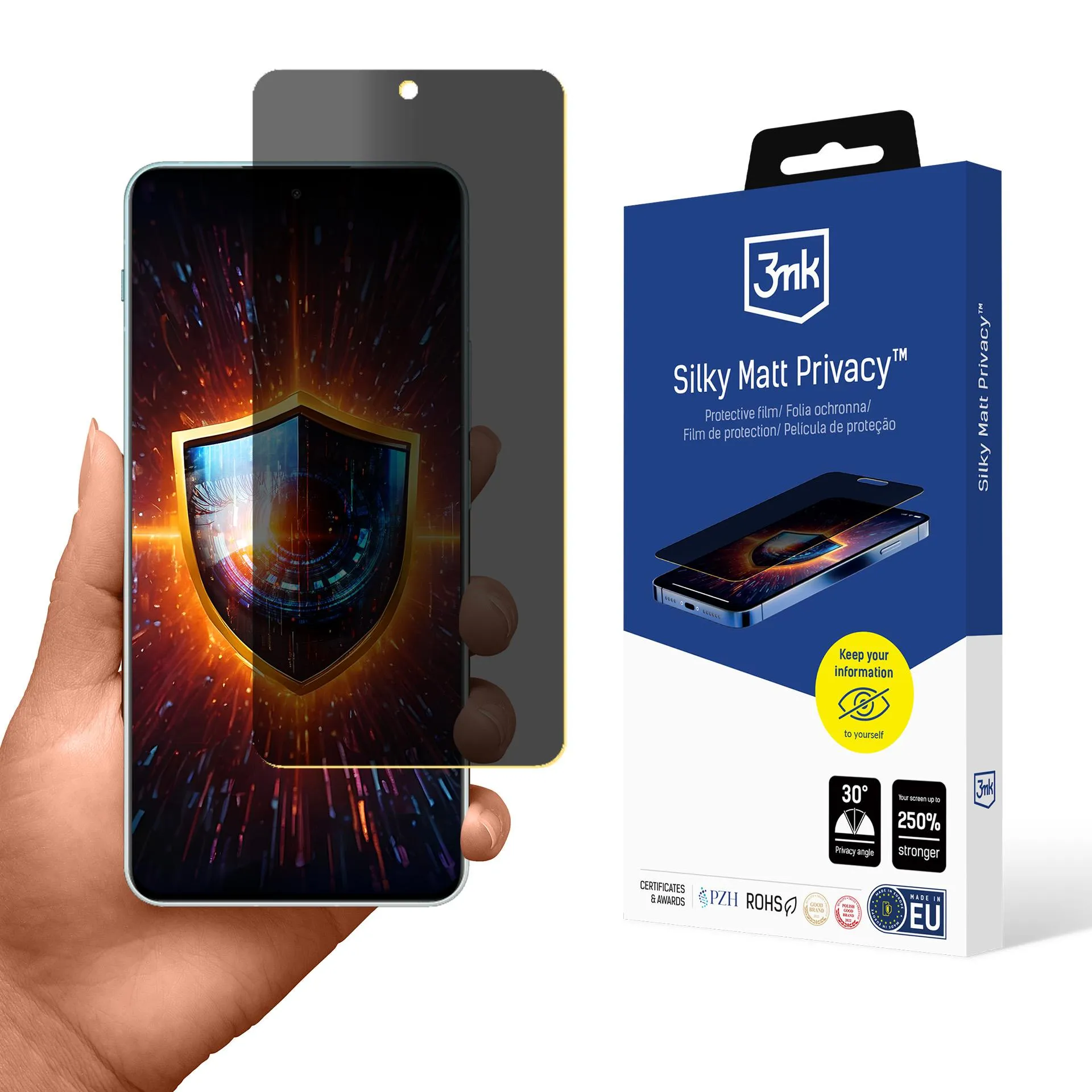 Fólia na súkromie pre OnePlus Nord 4 - 3mk Silky Matt Privacy