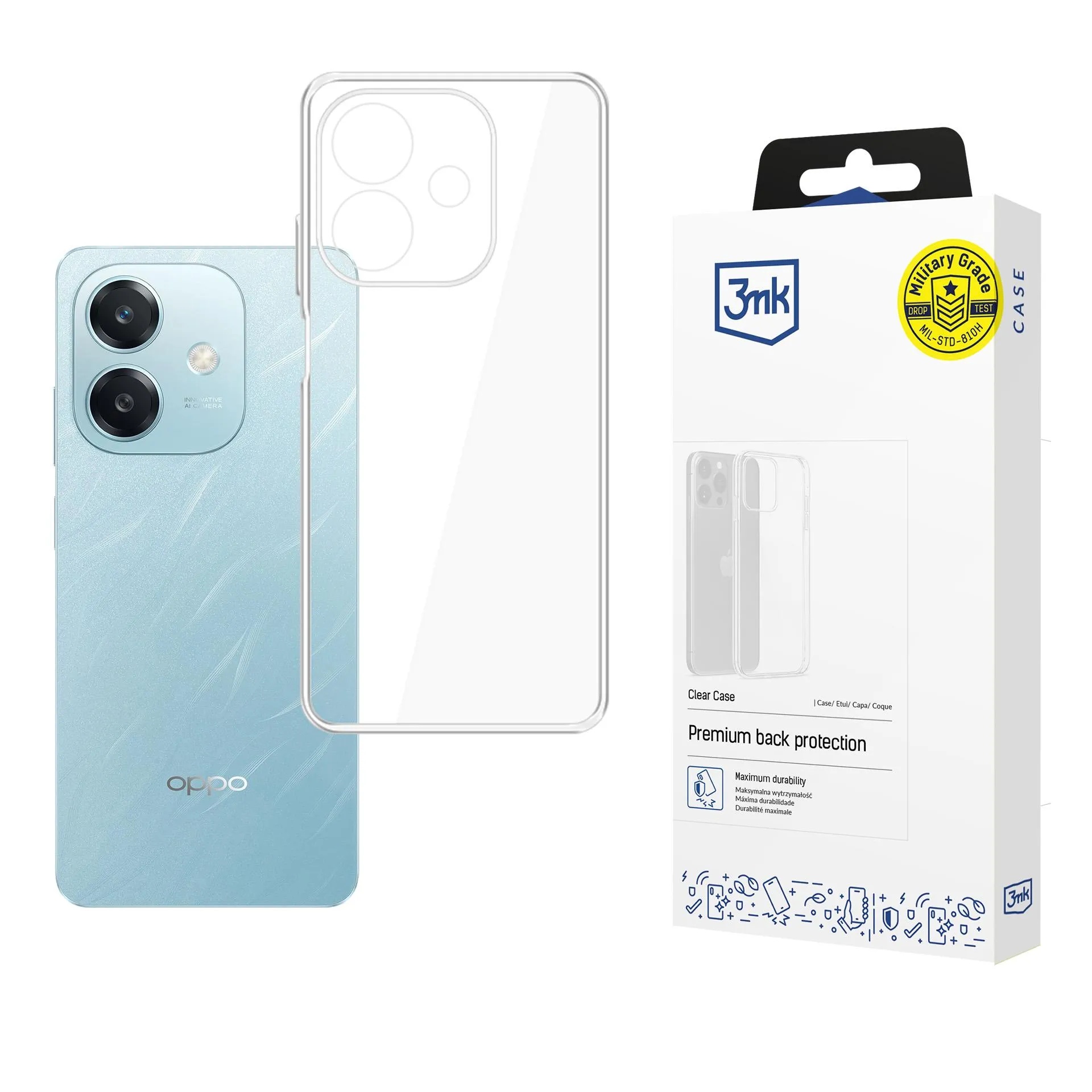 Puzdro na Oppo A60 5G - 3mk Clear Case