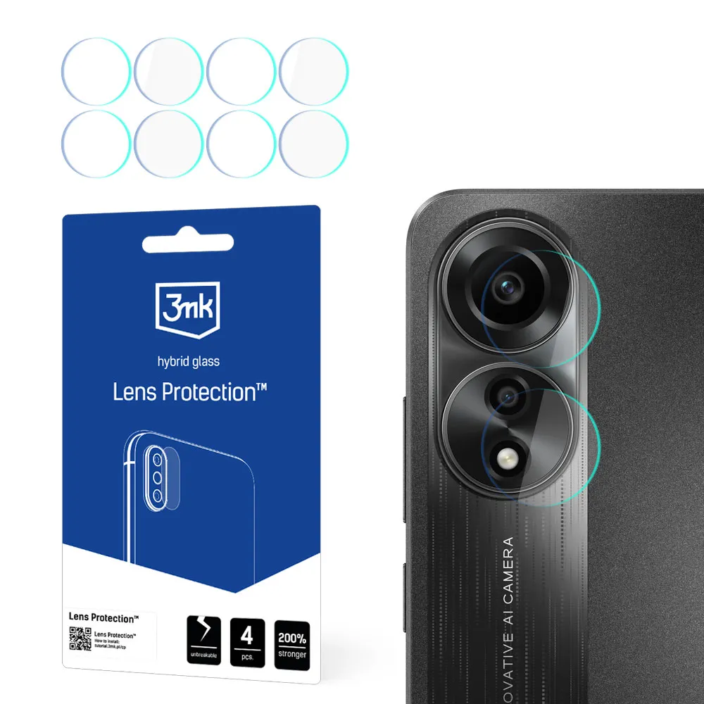Sklo na objektív fotoaparátu pre Oppo A78 4G - 3mk Lens Protection