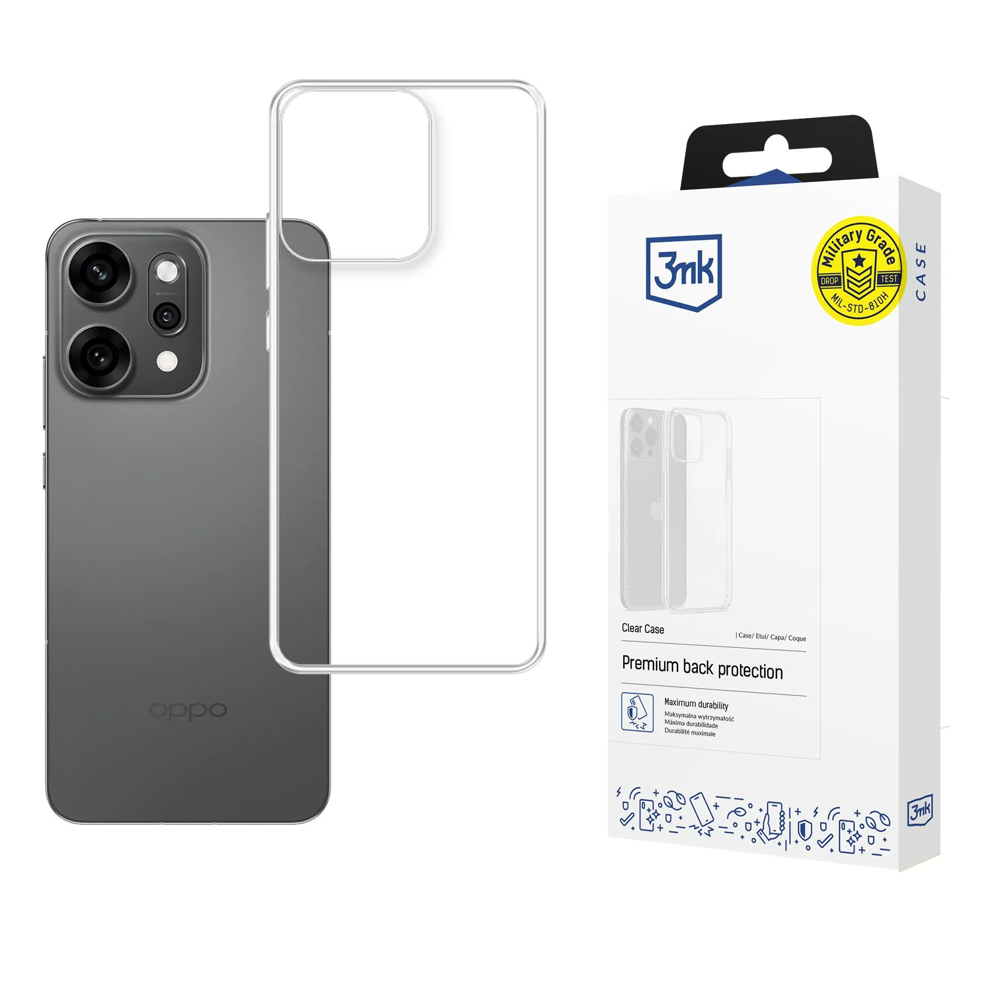 Puzdro na Oppo Reno 14 Pro - 3mk Clear Case