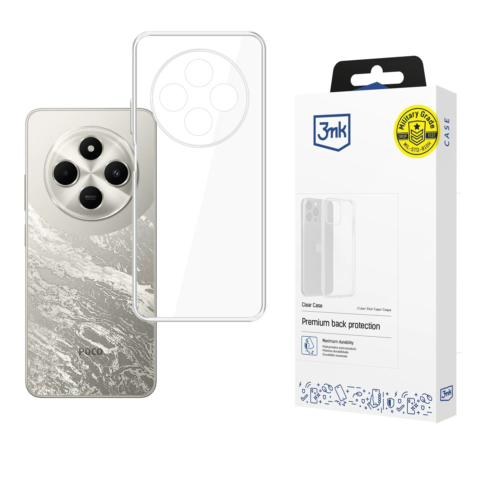 Puzdro na POCO C75 - 3mk Clear Case