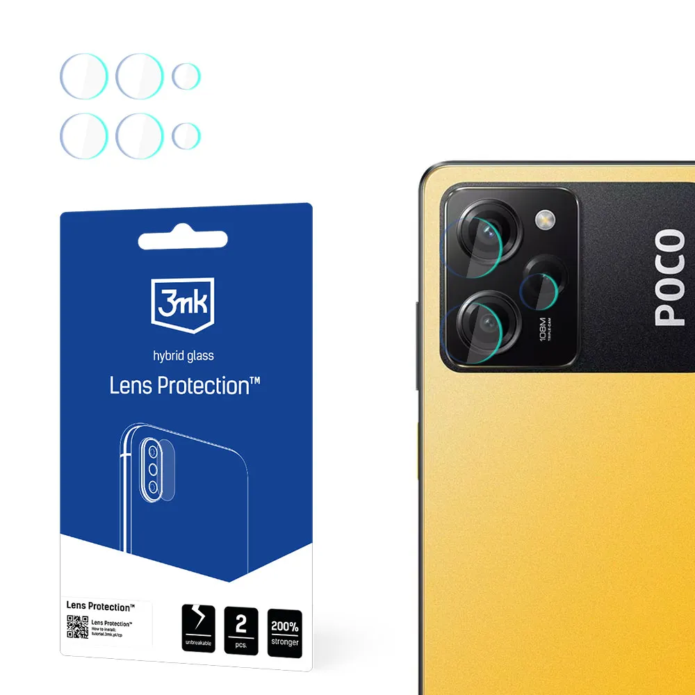 Sklo na objektív fotoaparátu pre Poco X5 Pro 5G - 3mk Lens Protection