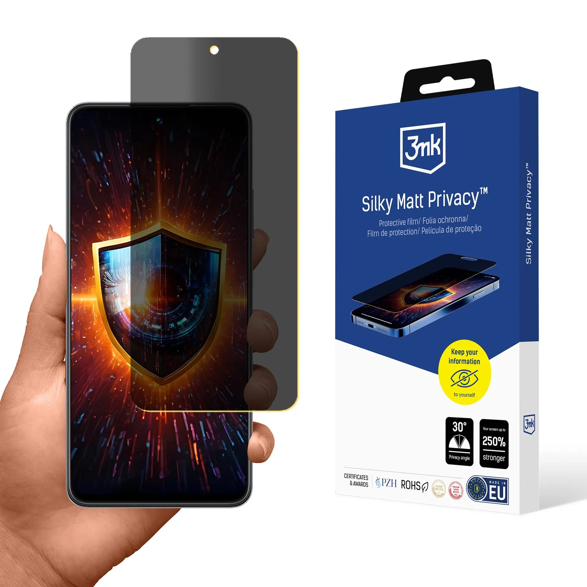 Fólia na súkromie pre Realme C55 - 3mk Silky Matt Privacy