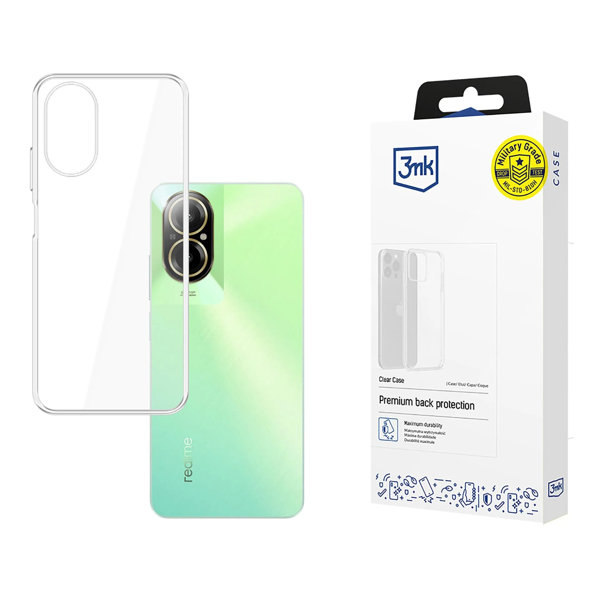 Puzdro na Realme C67 - 3mk Clear Case