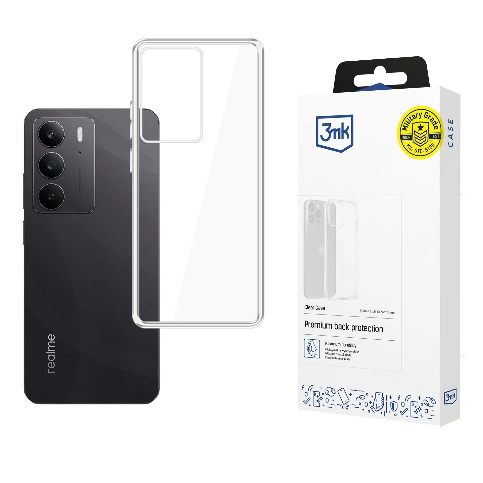 Puzdro na Realme C75 - 3mk Clear Case
