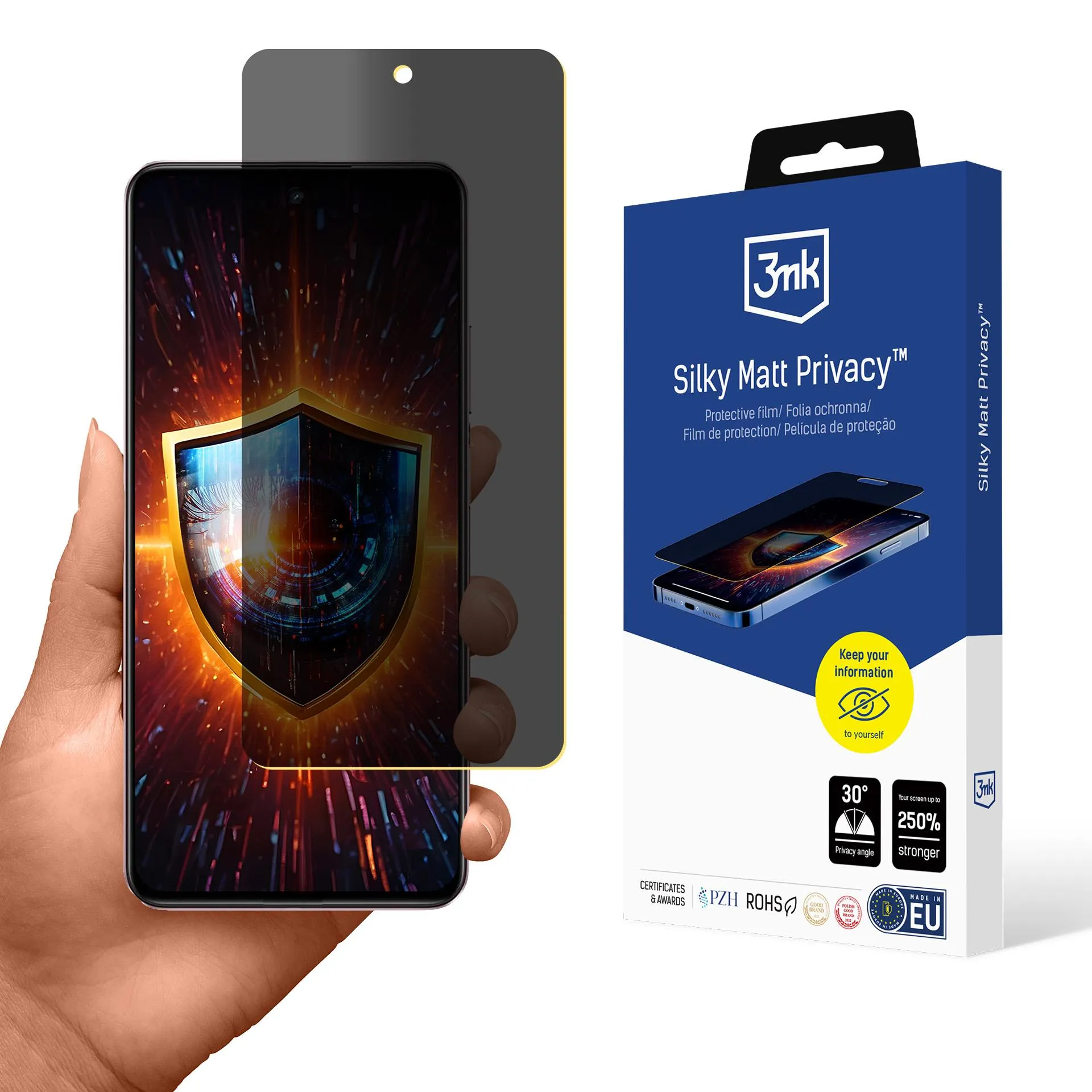 Fólia na súkromie pre Realme C75x - 3mk Silky Matt Privacy