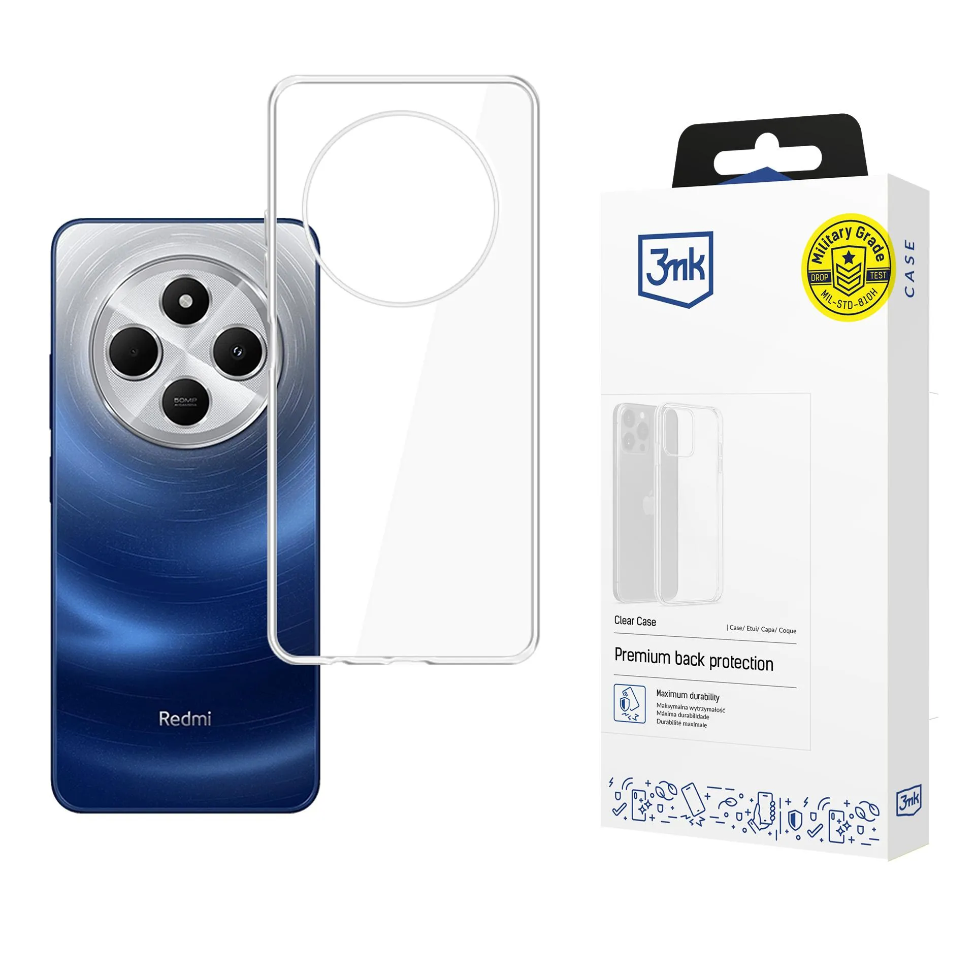 Puzdro na Redmi A3 Pro - 3mk Clear Case