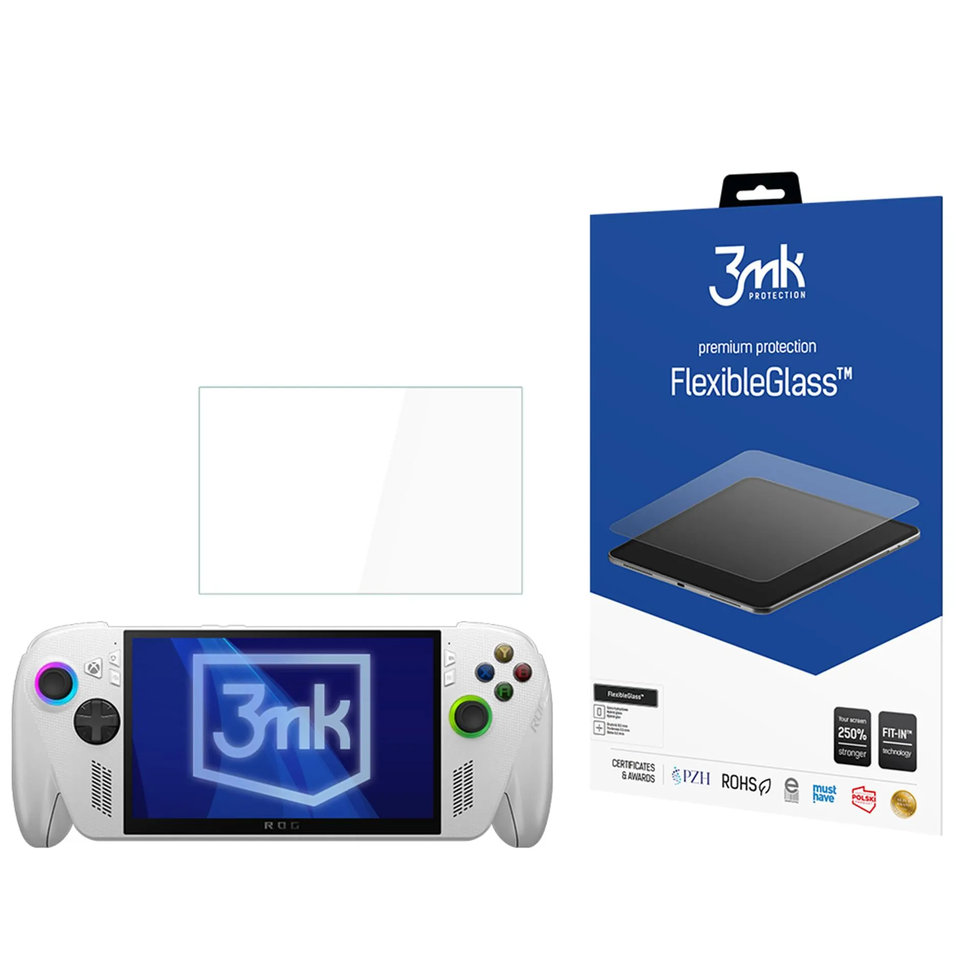 Hybridné nerozbitné sklo na ROG Xbox Ally / Ally X - 3mk FlexibleGlass