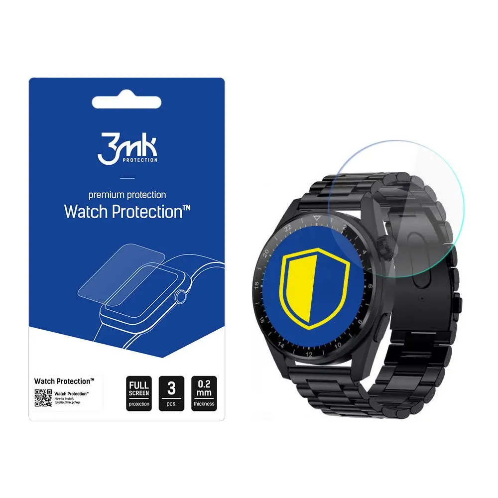 Ochranné sklo na displej smart hodinek Rubicon RNCE78 - 3mk Watch Protection
