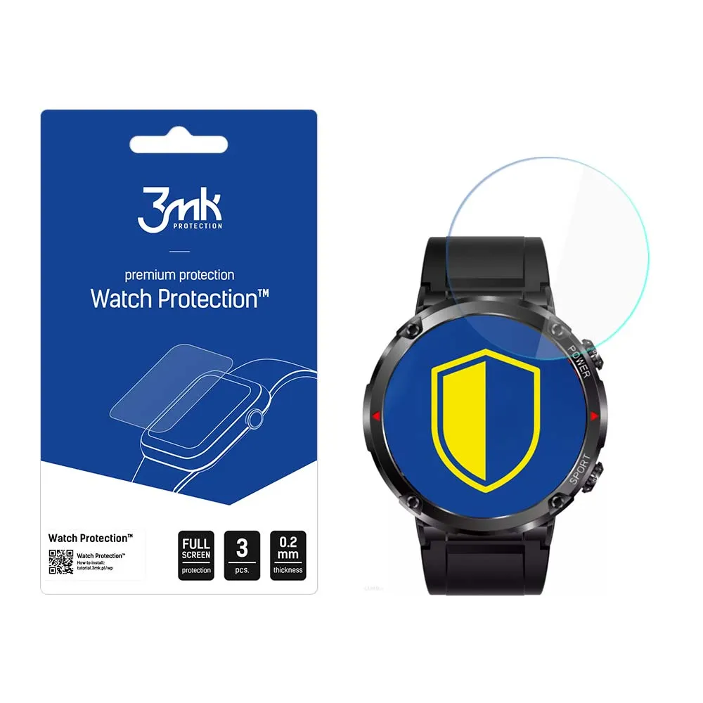 Ochranné sklo na displej smart hodinek Rubicon RNCE96 - 3mk Watch Protection