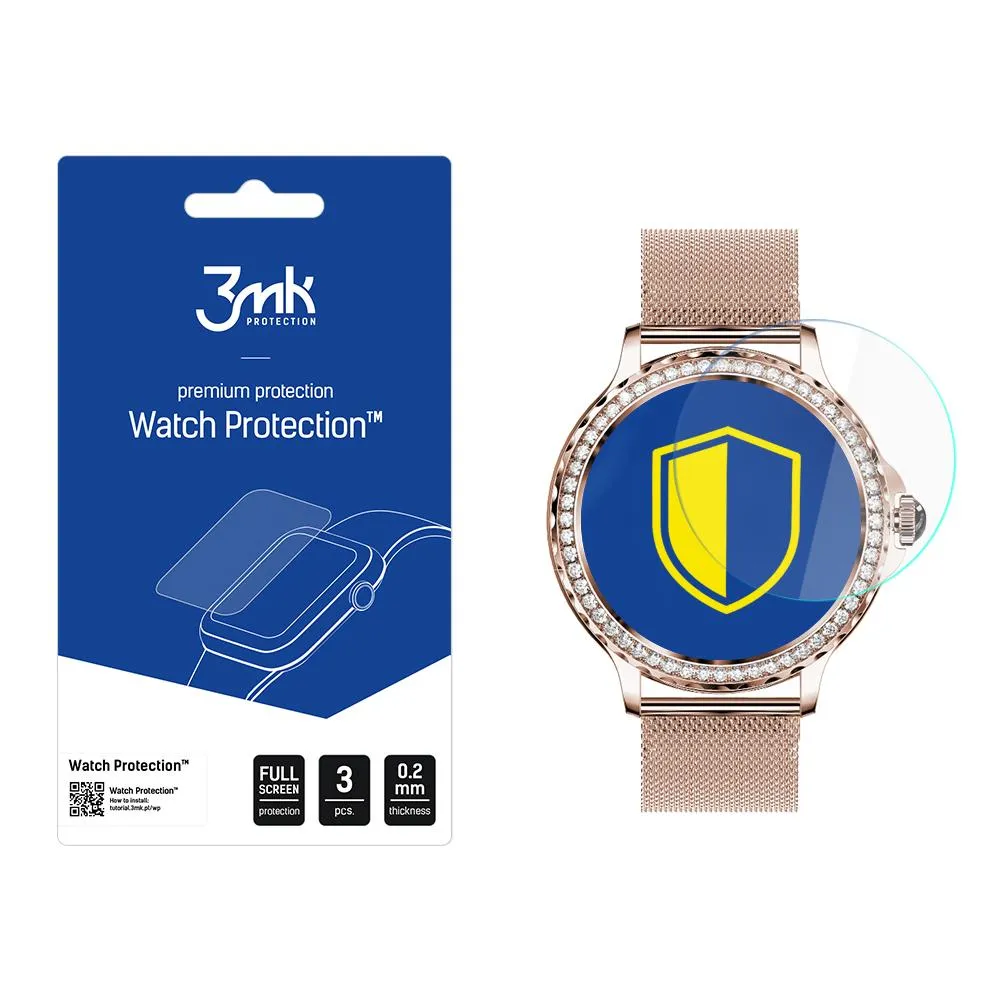 Ochranné sklo na displej smart hodinek Rubicon RNCF19 - 3mk Watch Protection