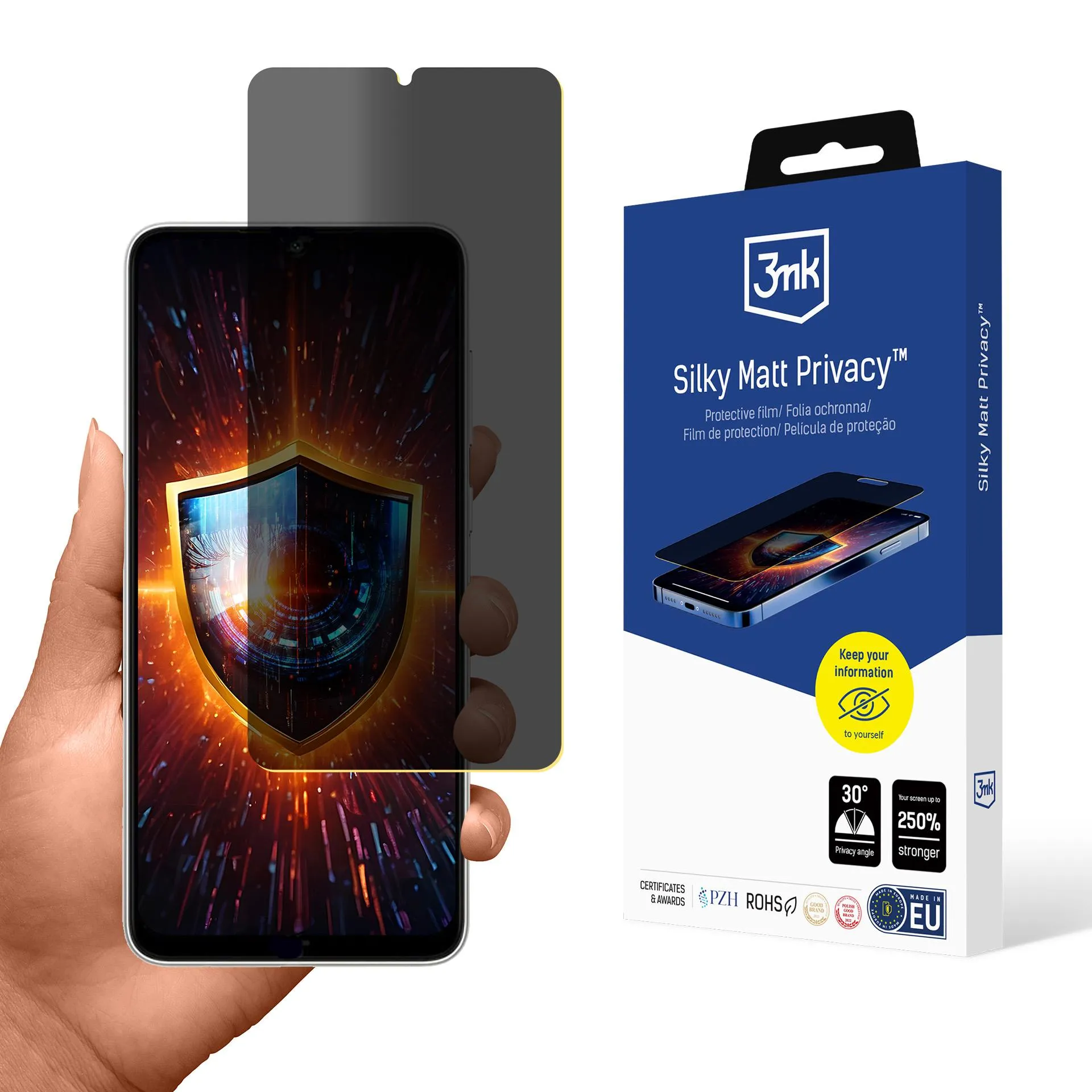 Fólia na súkromie pre Samsung Galaxy A05 - 3mk Silky Matt Privacy