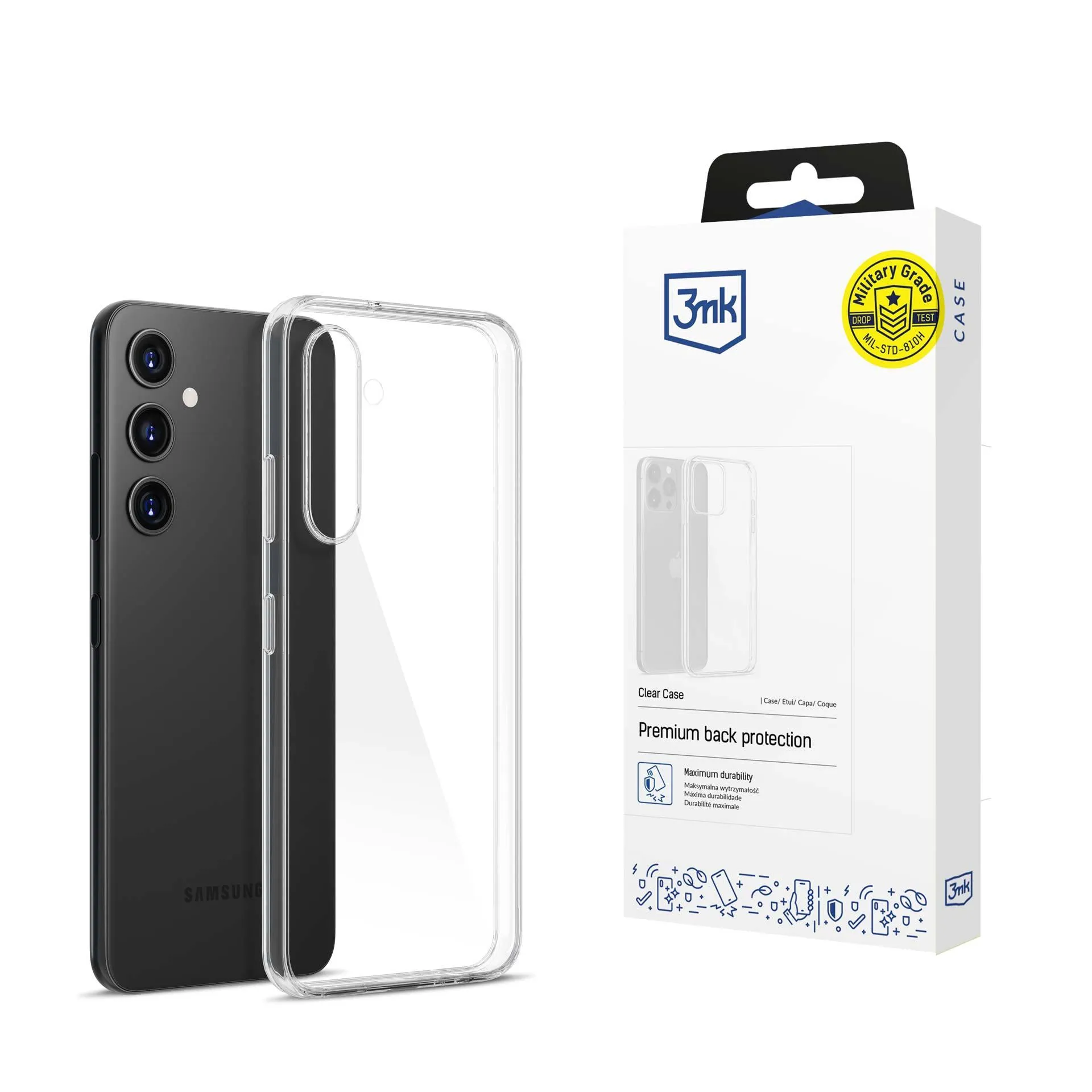 Puzdro na Samsung Galaxy A15 5G - 3mk Clear Case