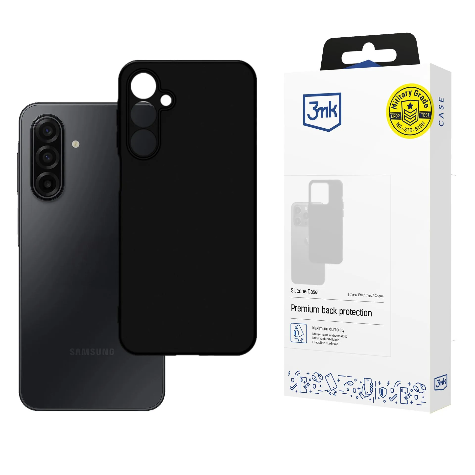 Puzdro na Samsung Galaxy A17 5G - 3mk Silicone Case Black