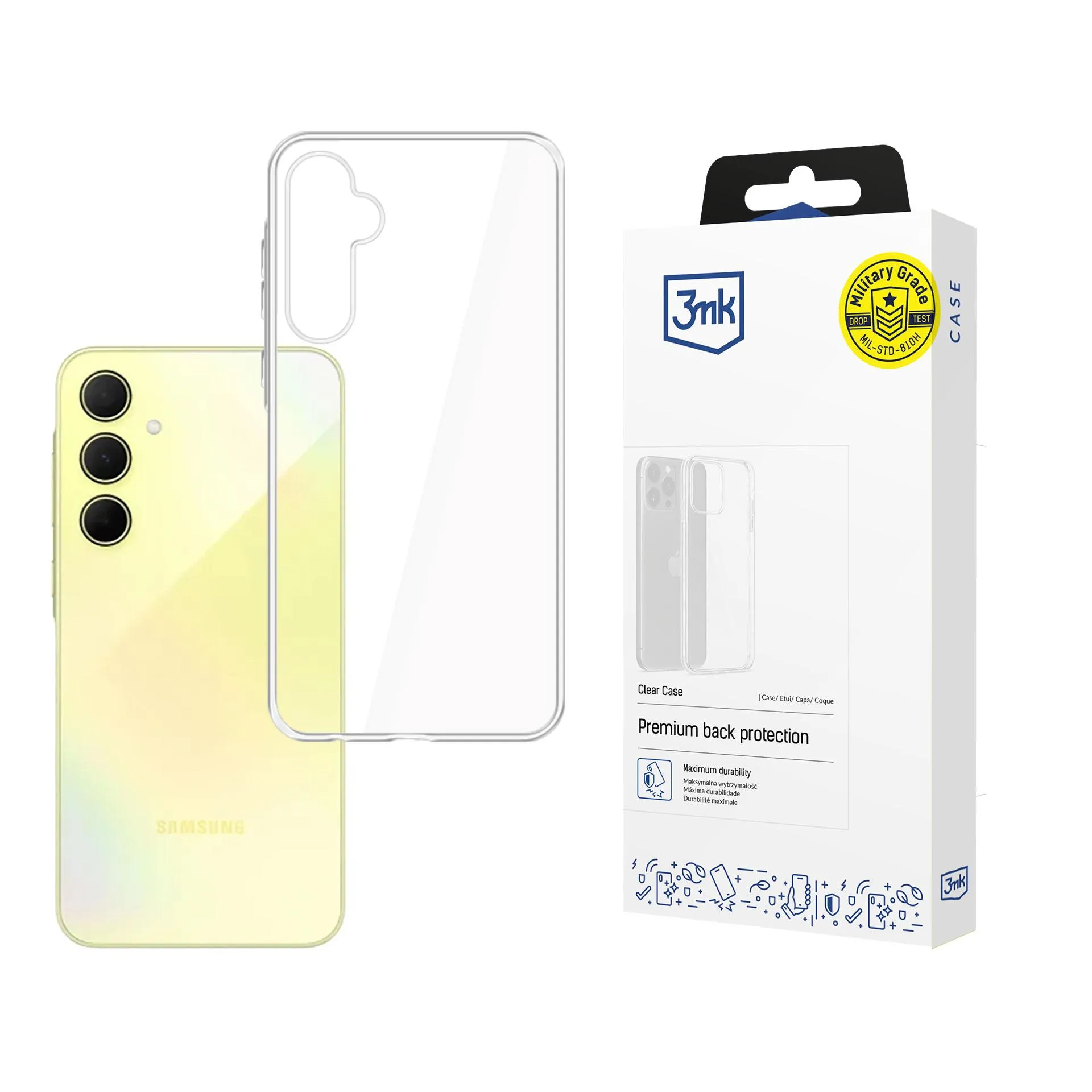 Puzdro na Samsung Galaxy A35 5G - 3mk Clear Case