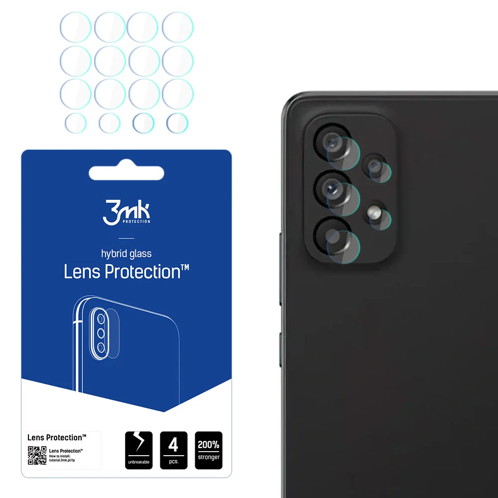 Sklo na objektív fotoaparátu pre Samsung Galaxy A53 5G - 3mk Lens Protection