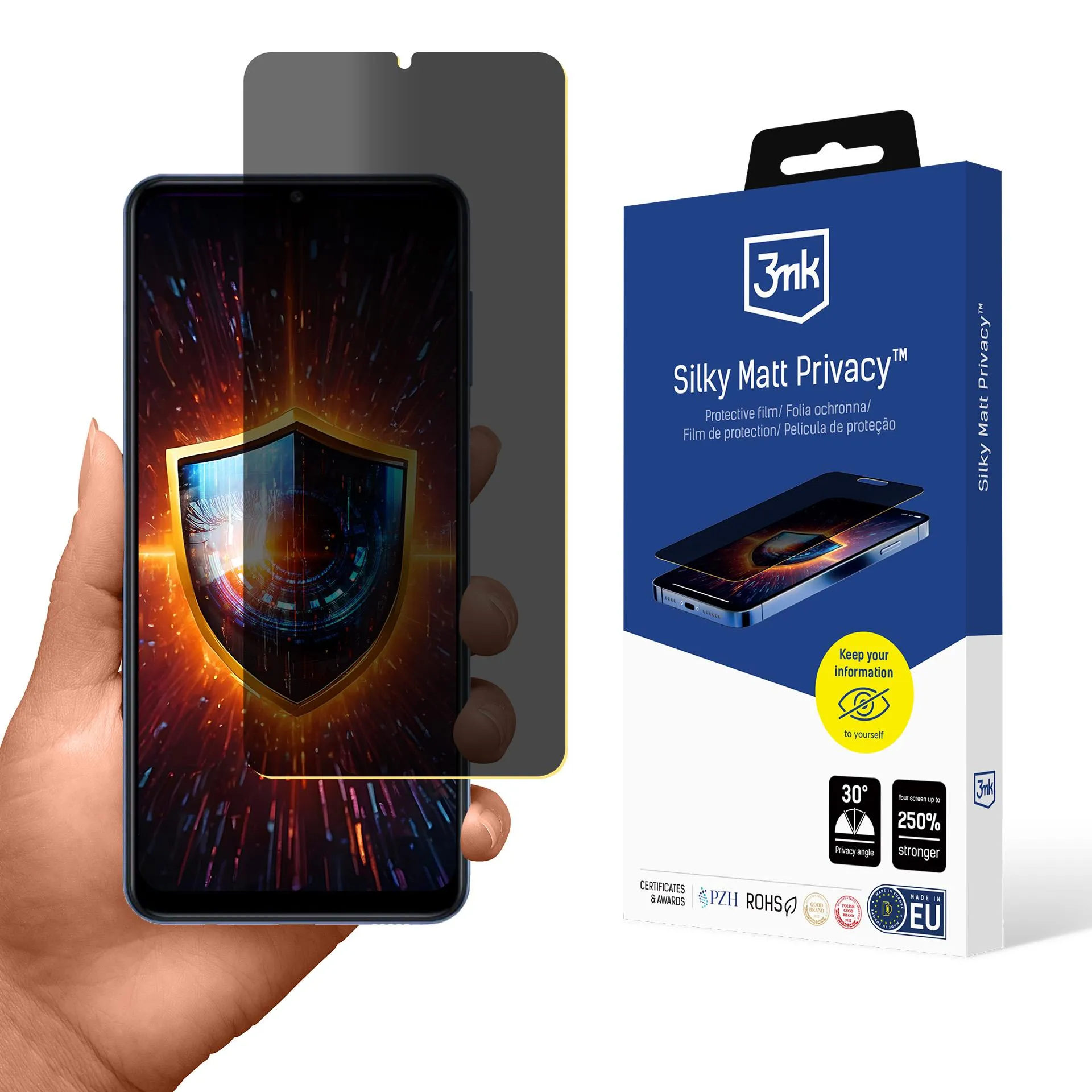 Fólia na súkromie pre Samsung Galaxy M12 - 3mk Silky Matt Privacy
