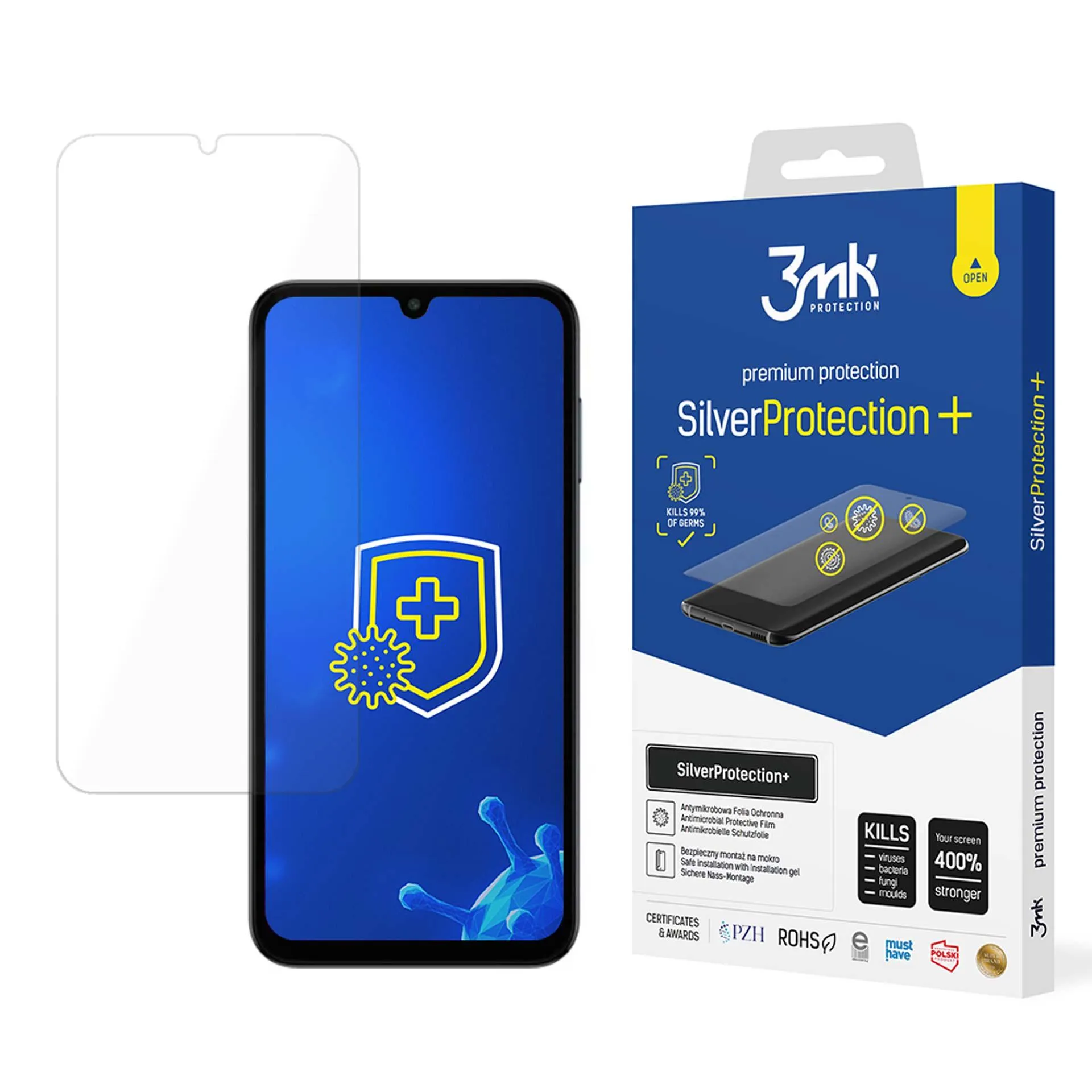 Antinárazová ochranná fólia na Samsung Galaxy M15 5G - 3mk SilverProtection+