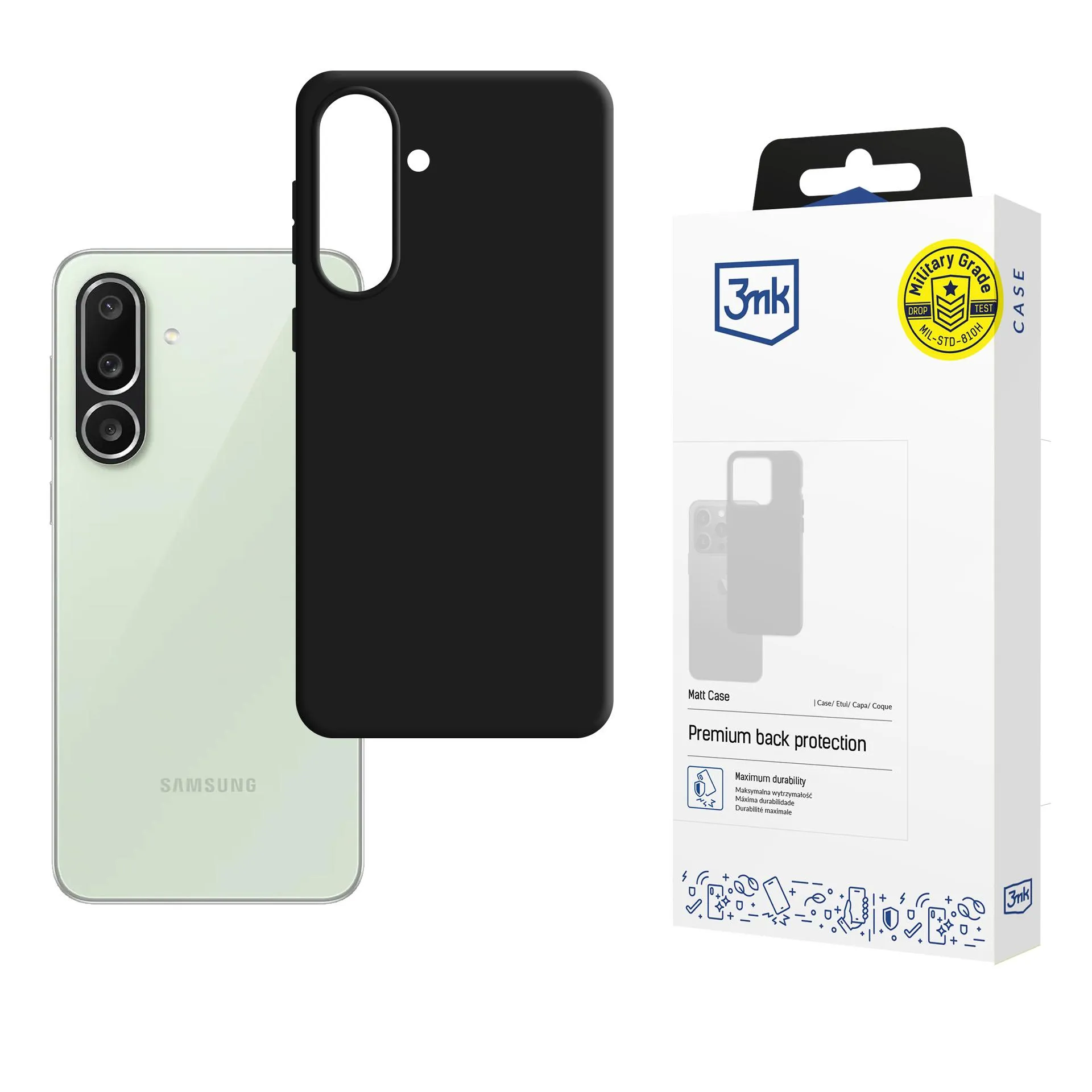 Puzdro na Samsung Galaxy M56 - 3mk Matt Case Black