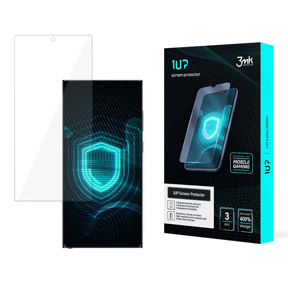 Ochranná fólia na Samsung Galaxy S23 Ultra - 3mk 1UP screen protector (3 kusy)