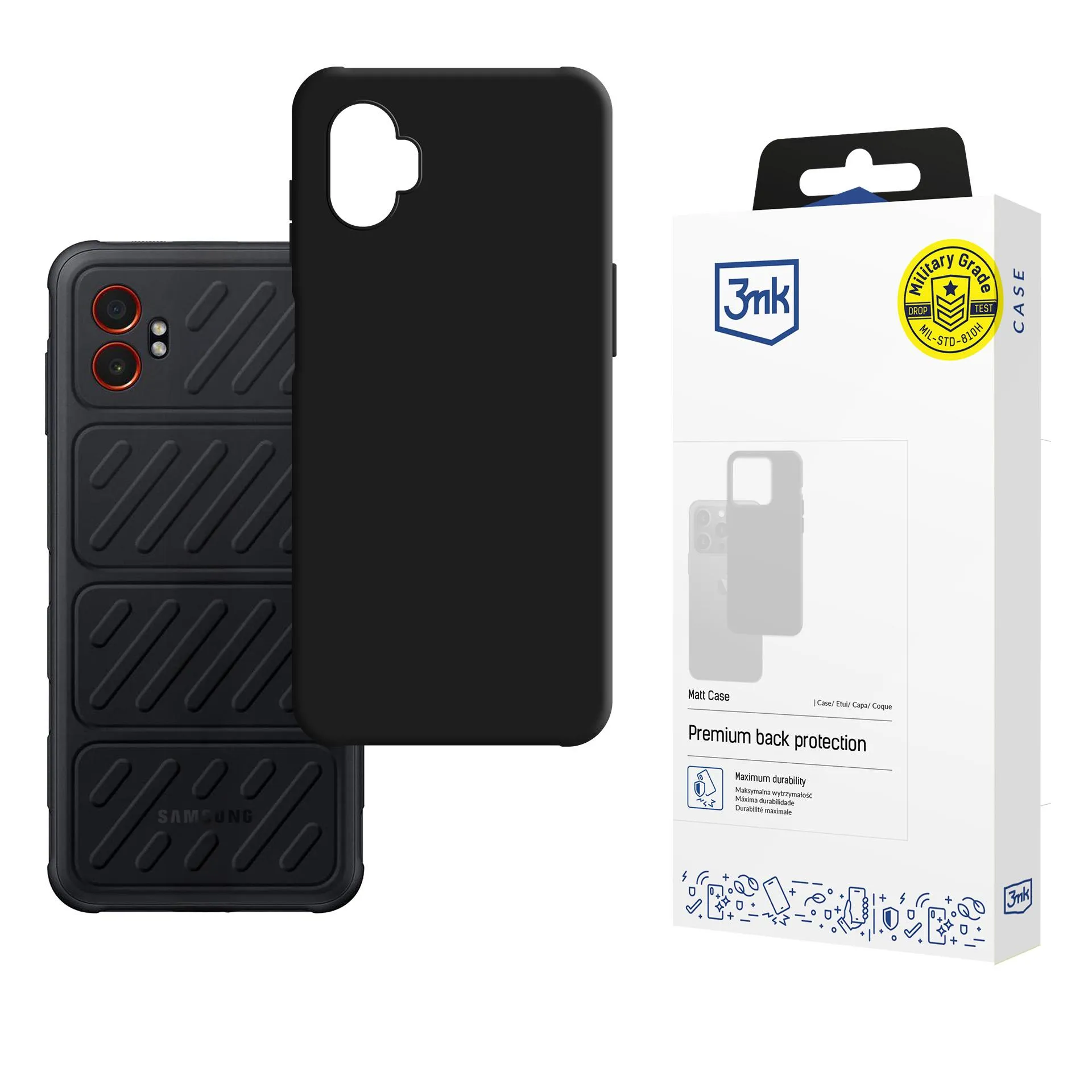 Puzdro na Samsung Galaxy XCover 7 Pro - 3mk Matt Case Black
