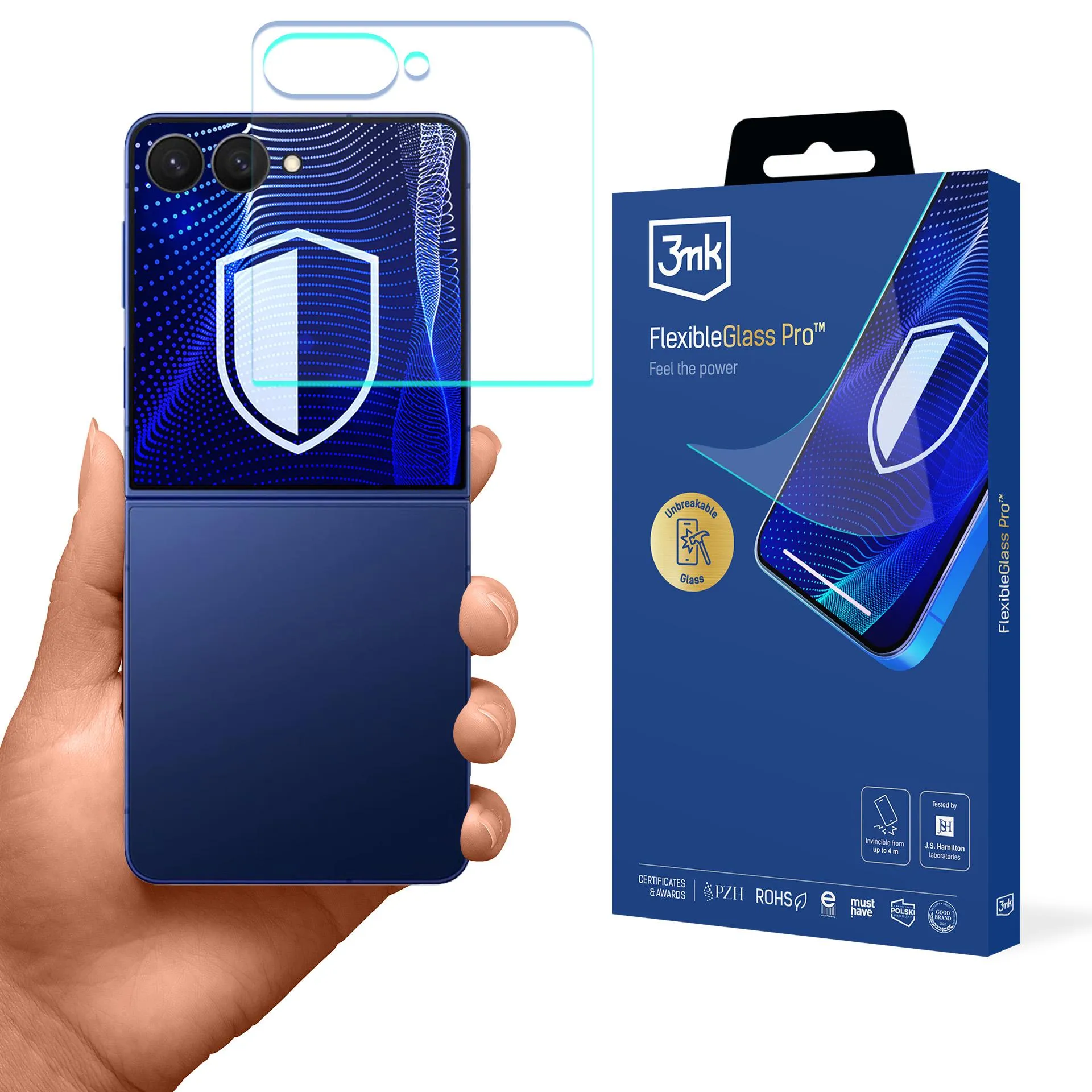 Nerozbitné sklo na Samsung Galaxy Z Flip 7 - 3mk FlexibleGlass Pro