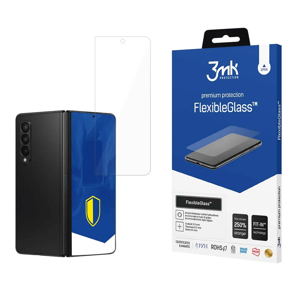 Nerozbitné hybridné sklo na Samsung Galaxy Z Fold 5 (Front) - 3mk FlexibleGlass™