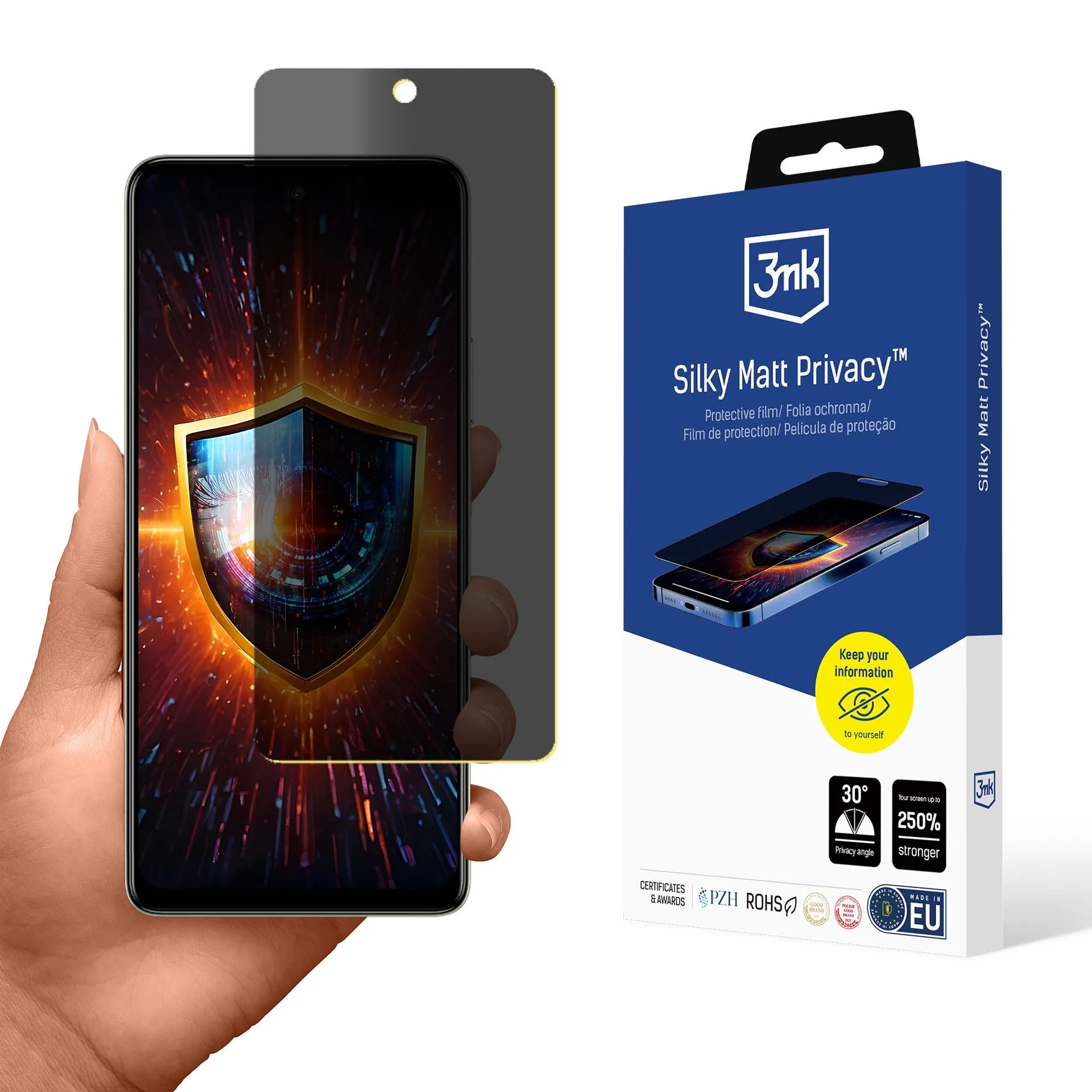 Fólia na súkromie pre Tecno Spark 20 Pro - 3mk Silky Matt Privacy