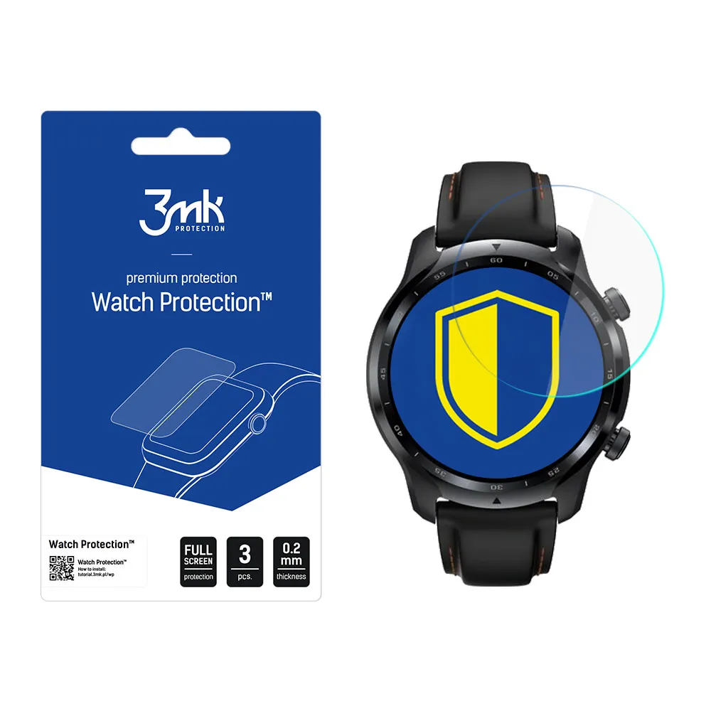 Ochranné sklo na displej smart hodinek TicWatch Pro 3 - 3mk Watch Protection