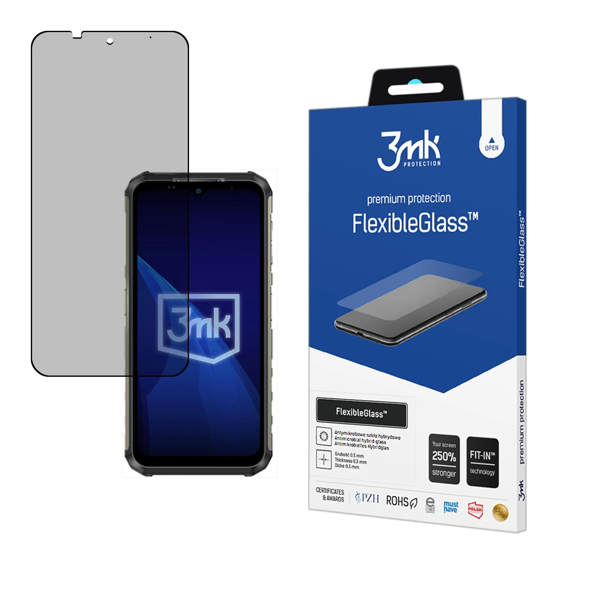 Nerozbitné hybridné sklo na Ulefone Armor 22 - 3mk FlexibleGlass™