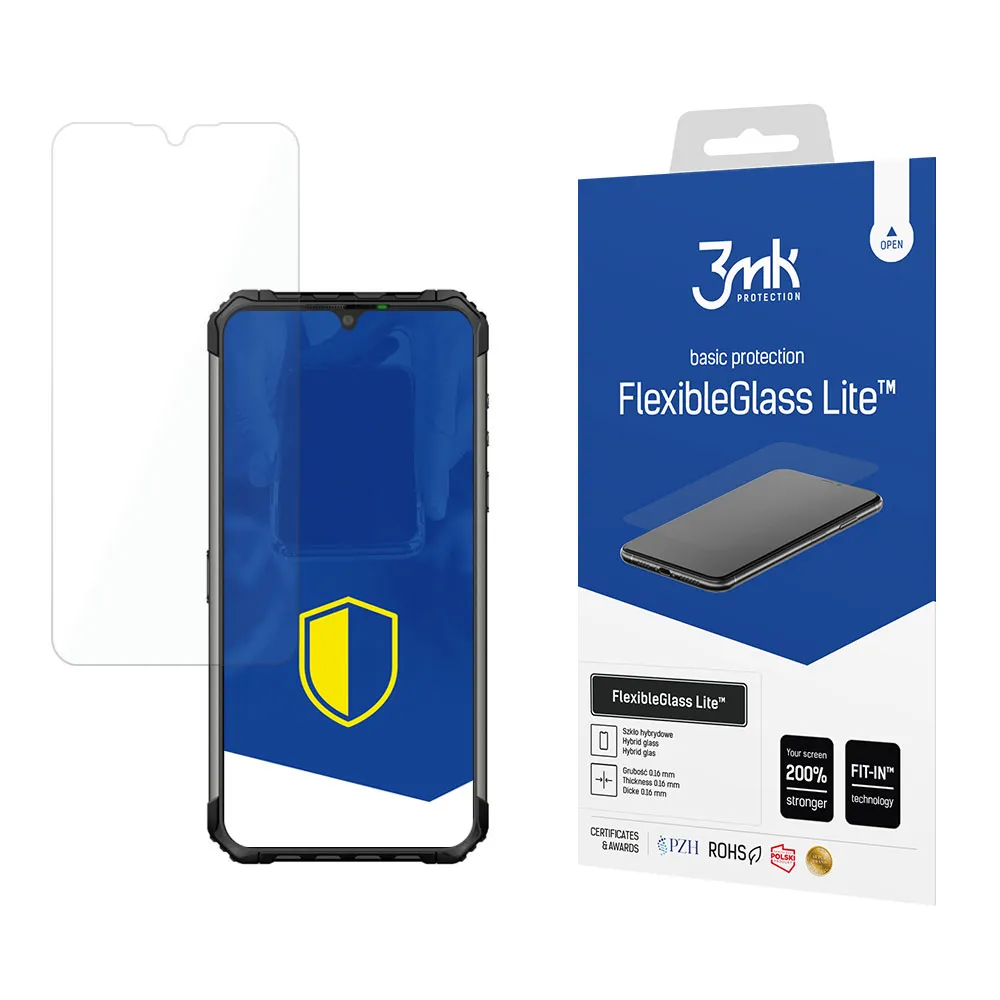 Niepękające szkło hybrydowe na Ulefone Armor 7/7e - 3mk FlexibleGlass Lite