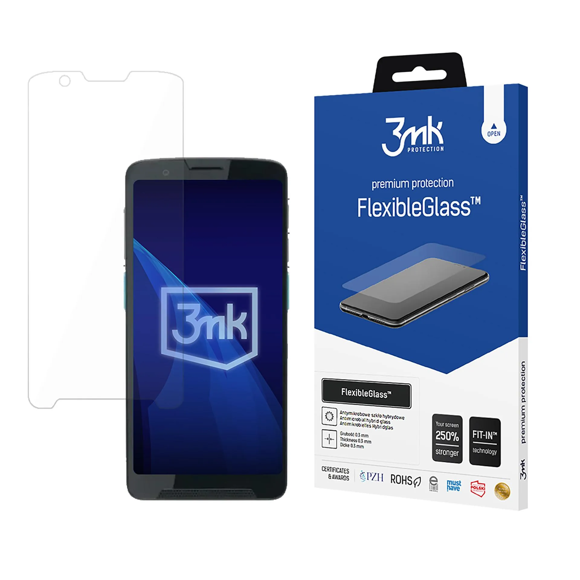 Nerozbitné hybridné sklo na Unitech EA660 - 3mk FlexibleGlass™