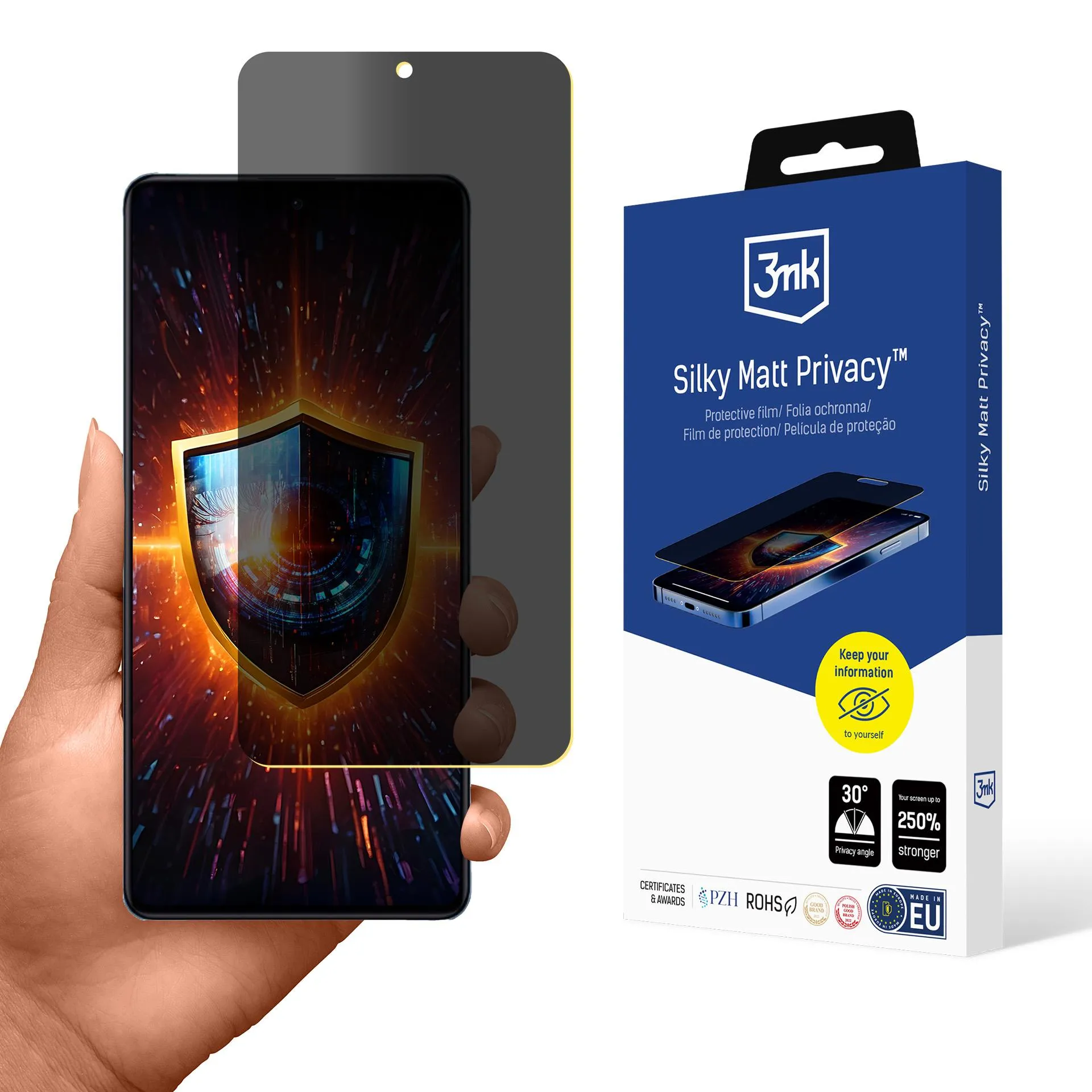 Fólia na súkromie pre Xiaomi 12 Pro - 3mk Silky Matt Privacy