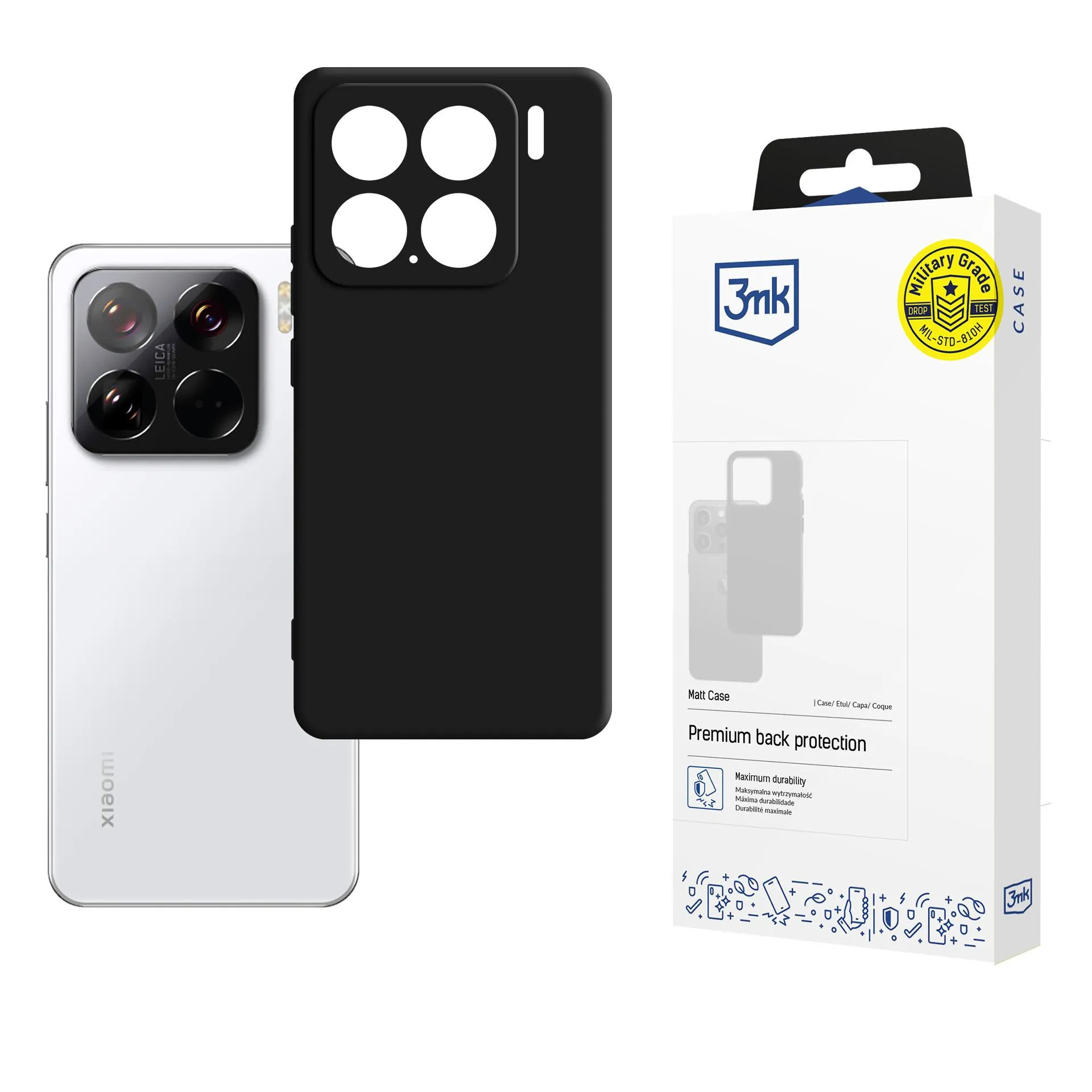 Puzdro na Xiaomi 15 - 3mk Matt Case Black