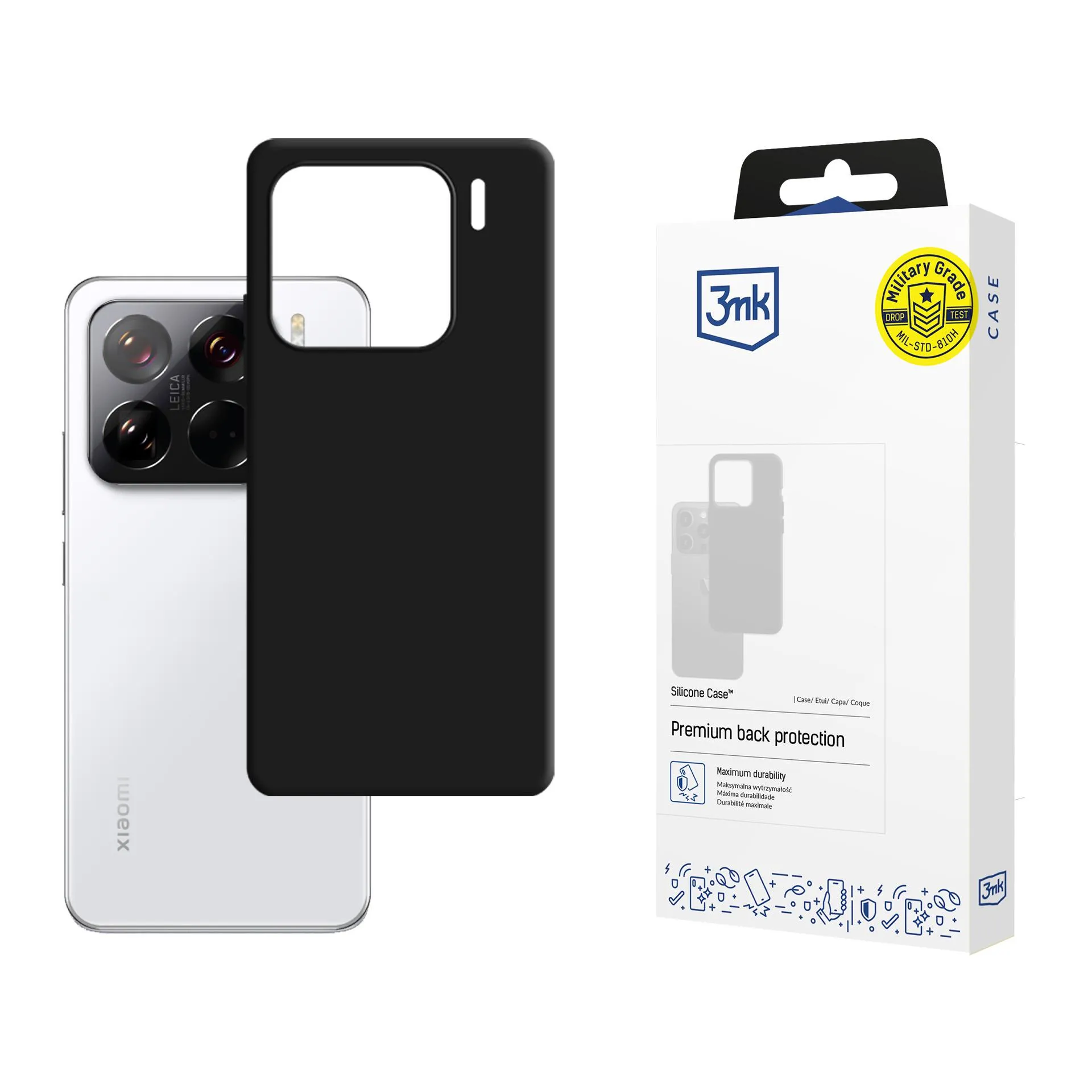 Puzdro na Xiaomi 15 - 3mk Silicone Case Black