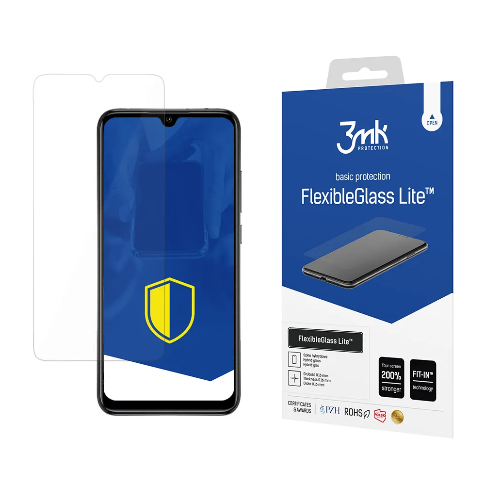 Niepękające szkło hybrydowe na Xiaomi Mi 9 Lite/Mi CC9 - 3mk FlexibleGlass Lite