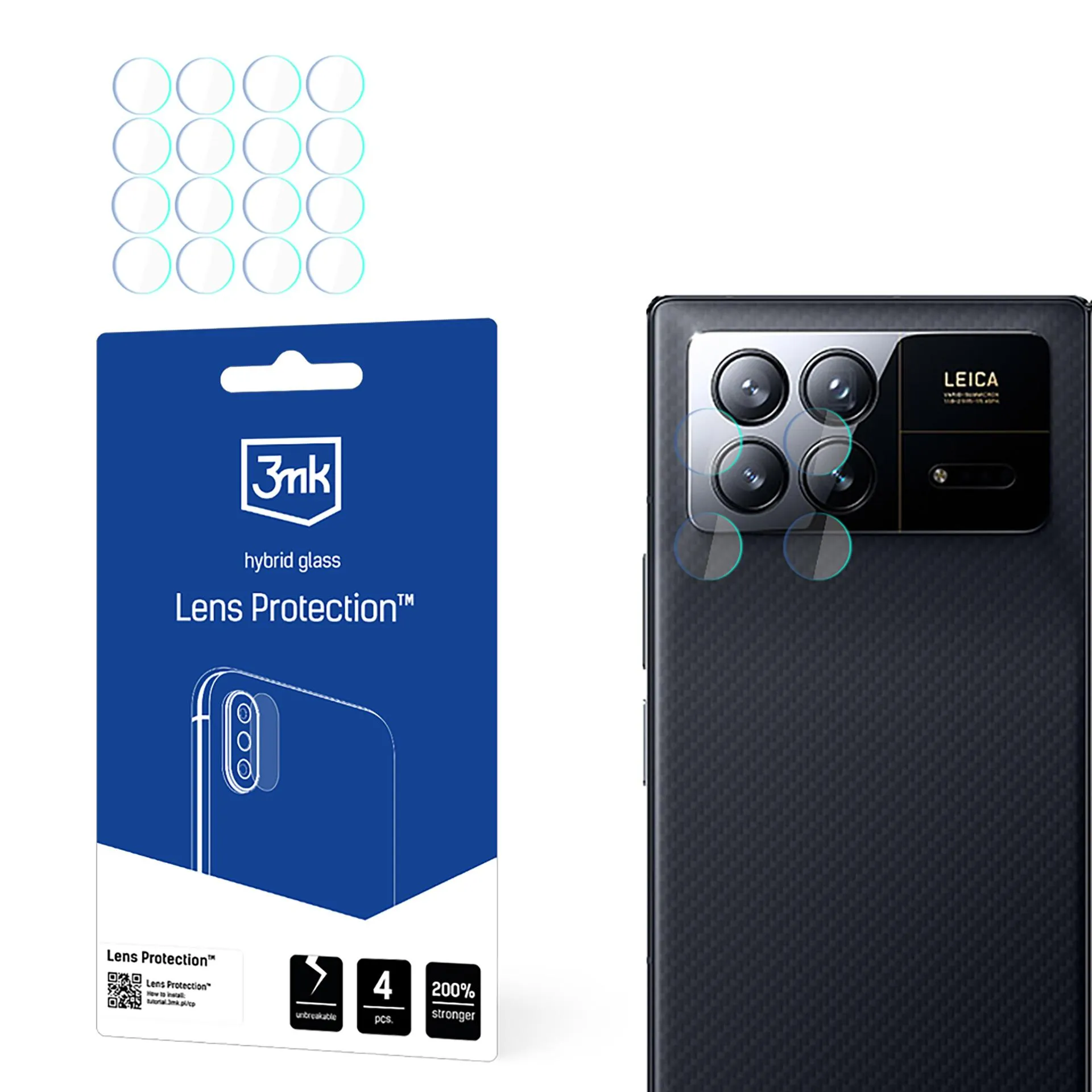 Sklo na objektív fotoaparátu pre Xiaomi Mix Fold 3 (front) - 3mk Lens Protection