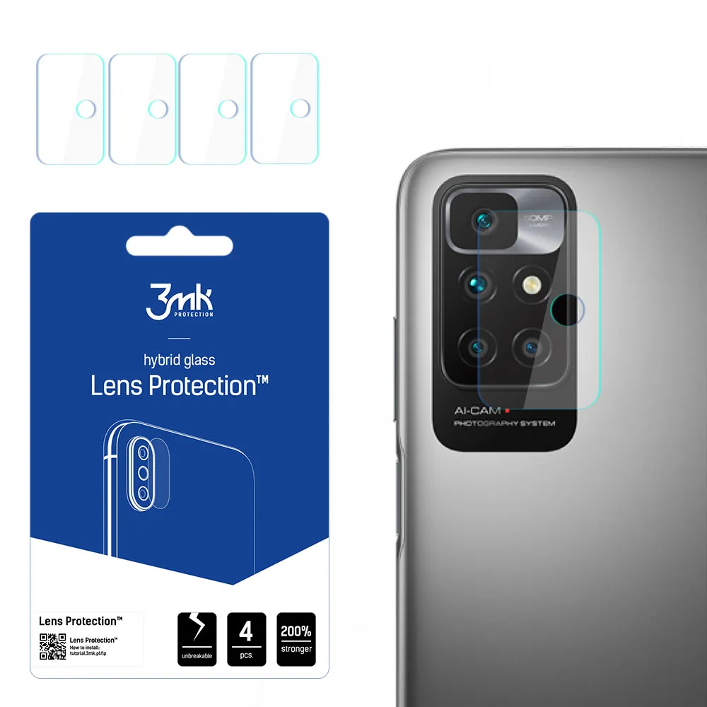 Sklo na objektív fotoaparátu pre Xiaomi Redmi 10 2022 - 3mk Lens Protection