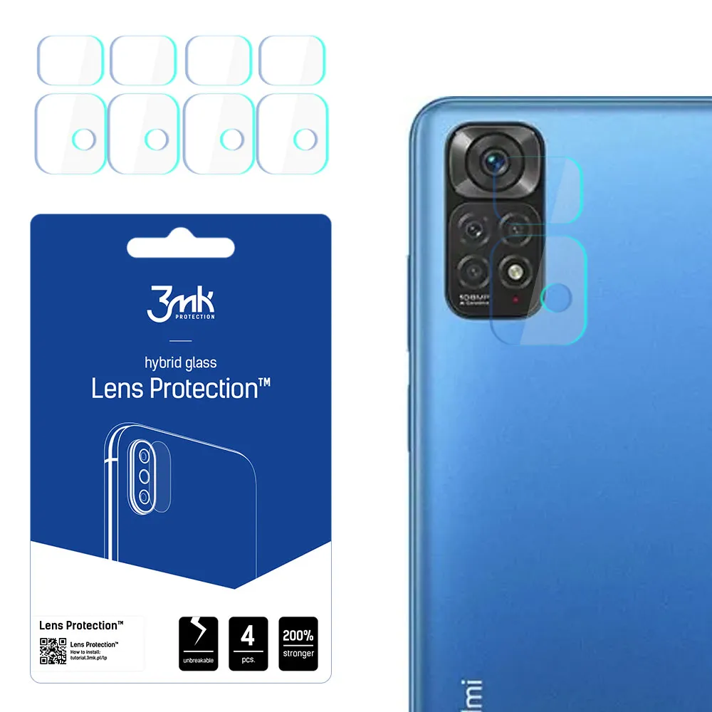 Sklo na objektív fotoaparátu pre Xiaomi Redmi Note 11s 4G - 3mk Lens Protection