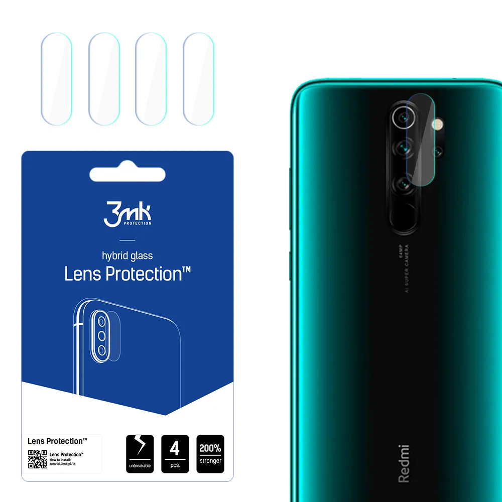 Sklo na objektív fotoaparátu pre Xiaomi Redmi Note 8 Pro - 3mk Lens Protection