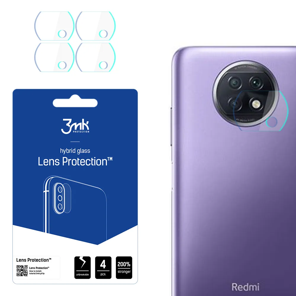 Sklo na objektív fotoaparátu pre Xiaomi Redmi Note 9T 5G - 3mk Lens Protection