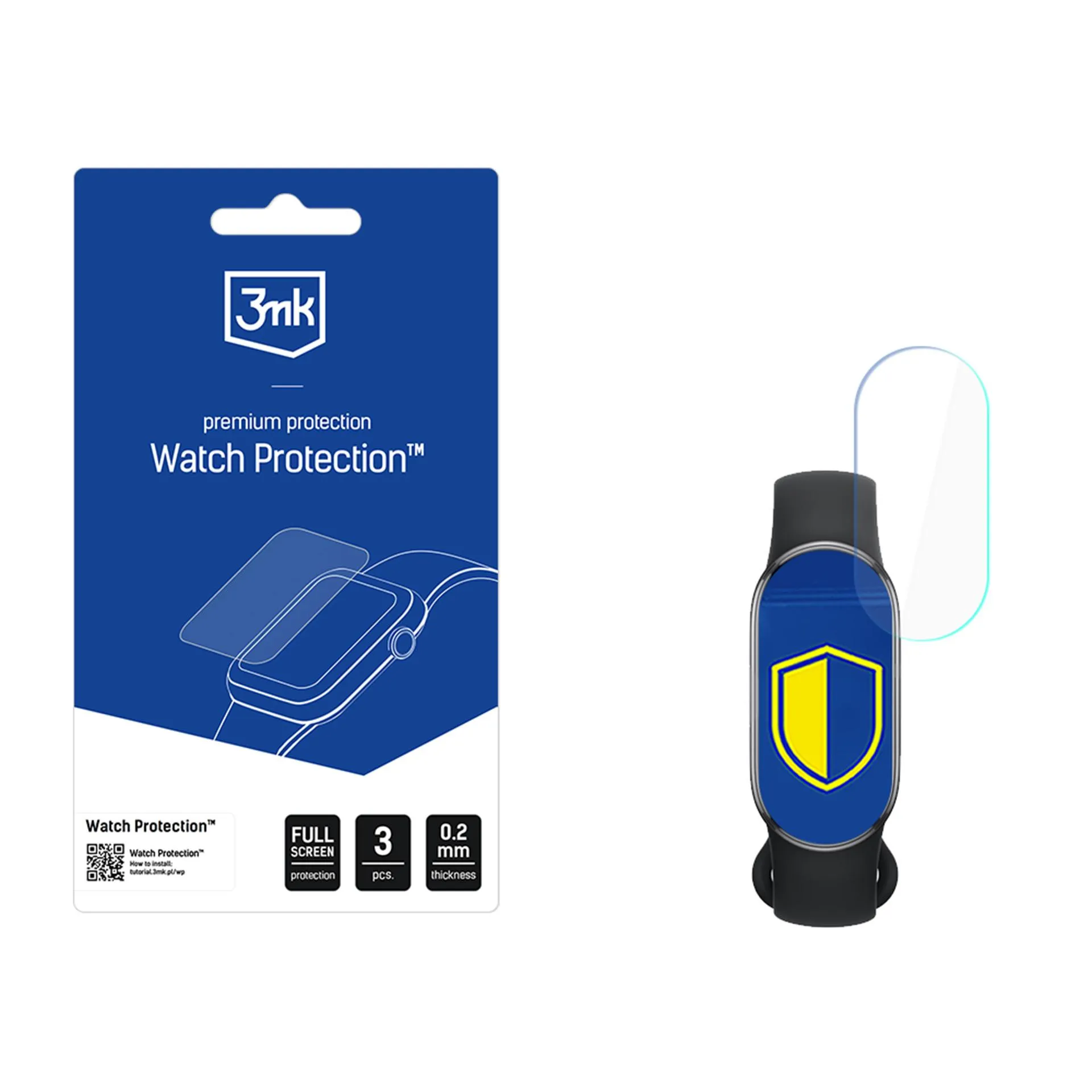 Ochranná fólia na displej smart hodiniek Xiaomi Smart Band 10 - 3mk Watch Protection
