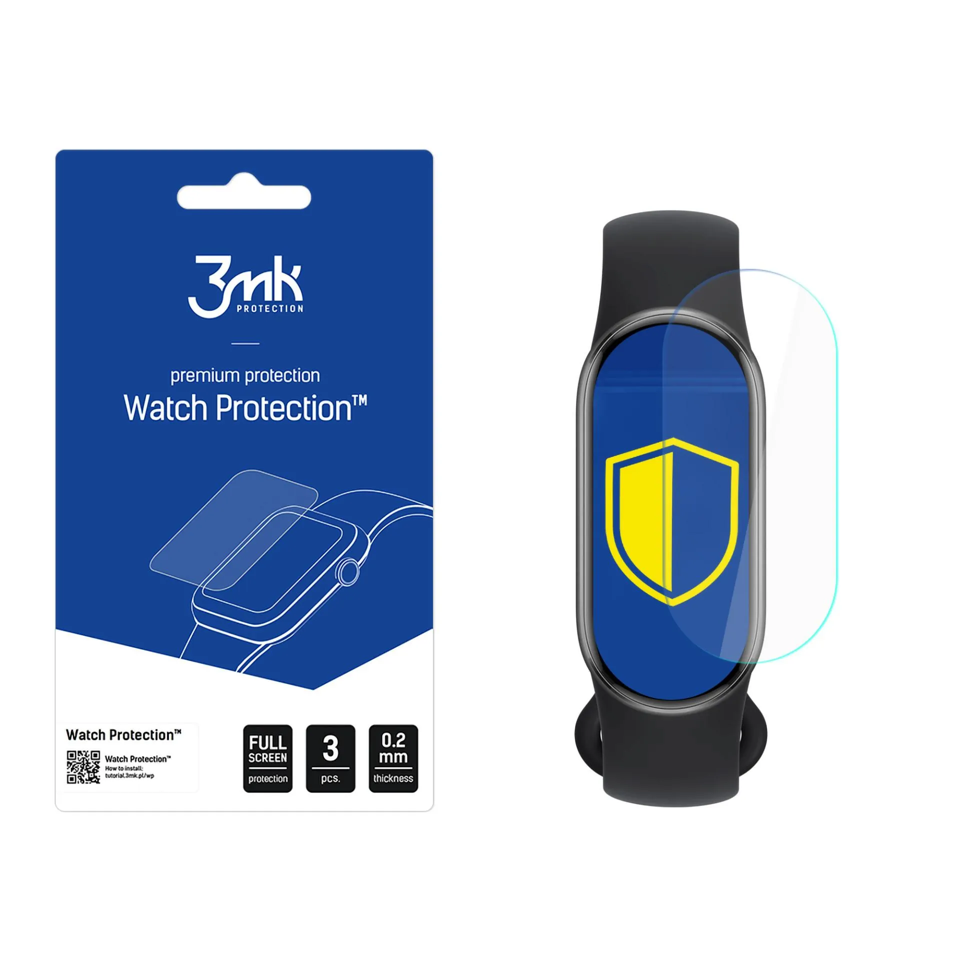 Ochranná fólia na displej smart hodiniek Xiaomi Smart Band 9 - 3mk Watch Protection