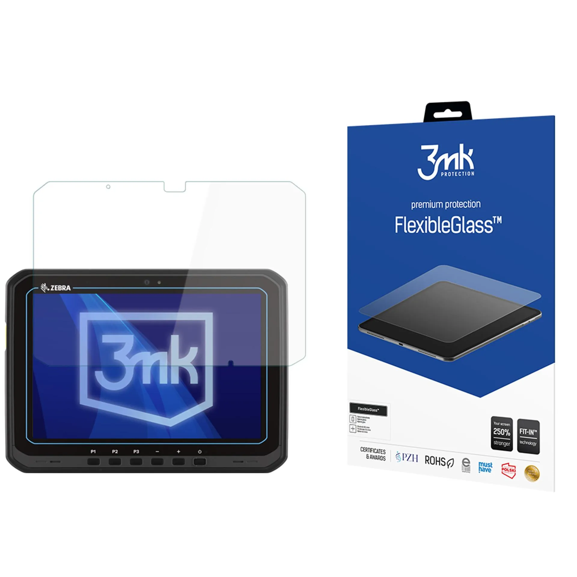 Nerozbitné hybridné sklo na Zebra ET60/65 - 3mk FlexibleGlass